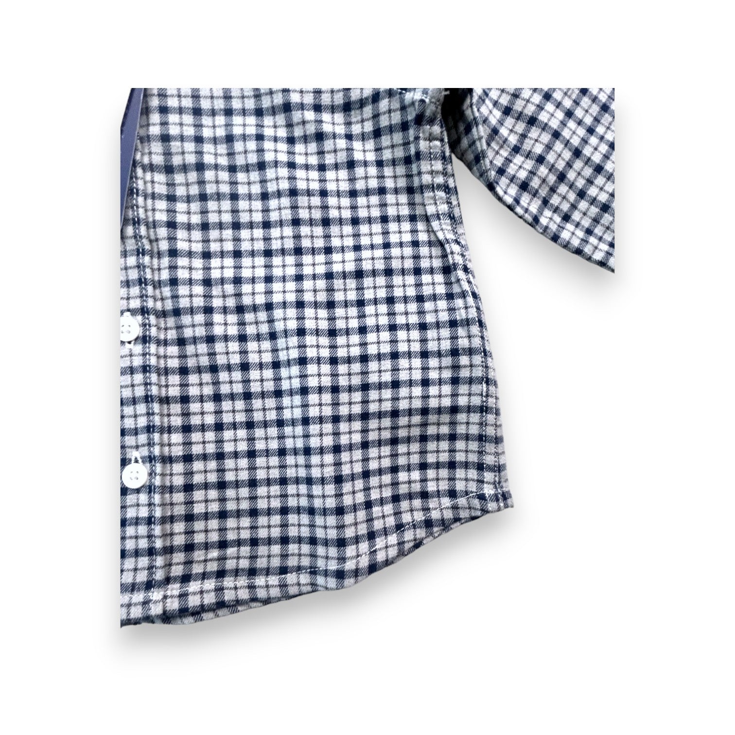 CYRILLUS - Blue checked shirt (new) - 18 months