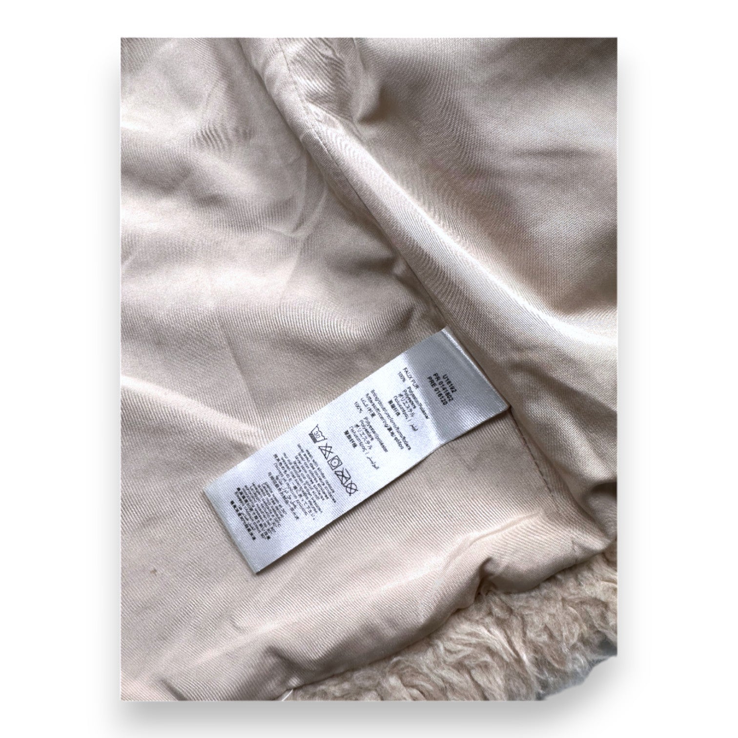 Billieblush - Cremefarbene Pelzjacke mit Stickerei - 4 Jahre