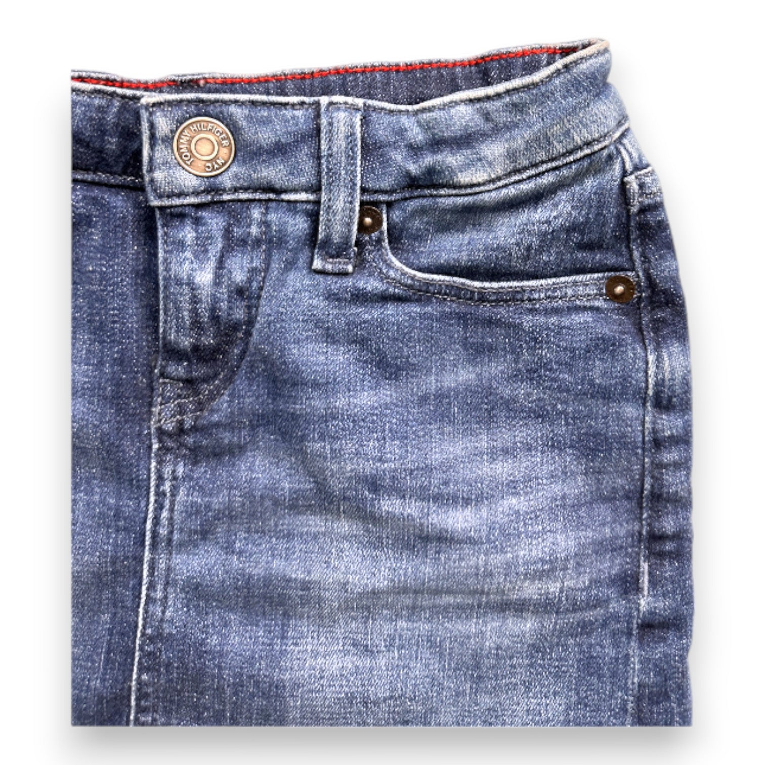 TOMMY HILFIGER - Jupe en jean bleue - 6 ans