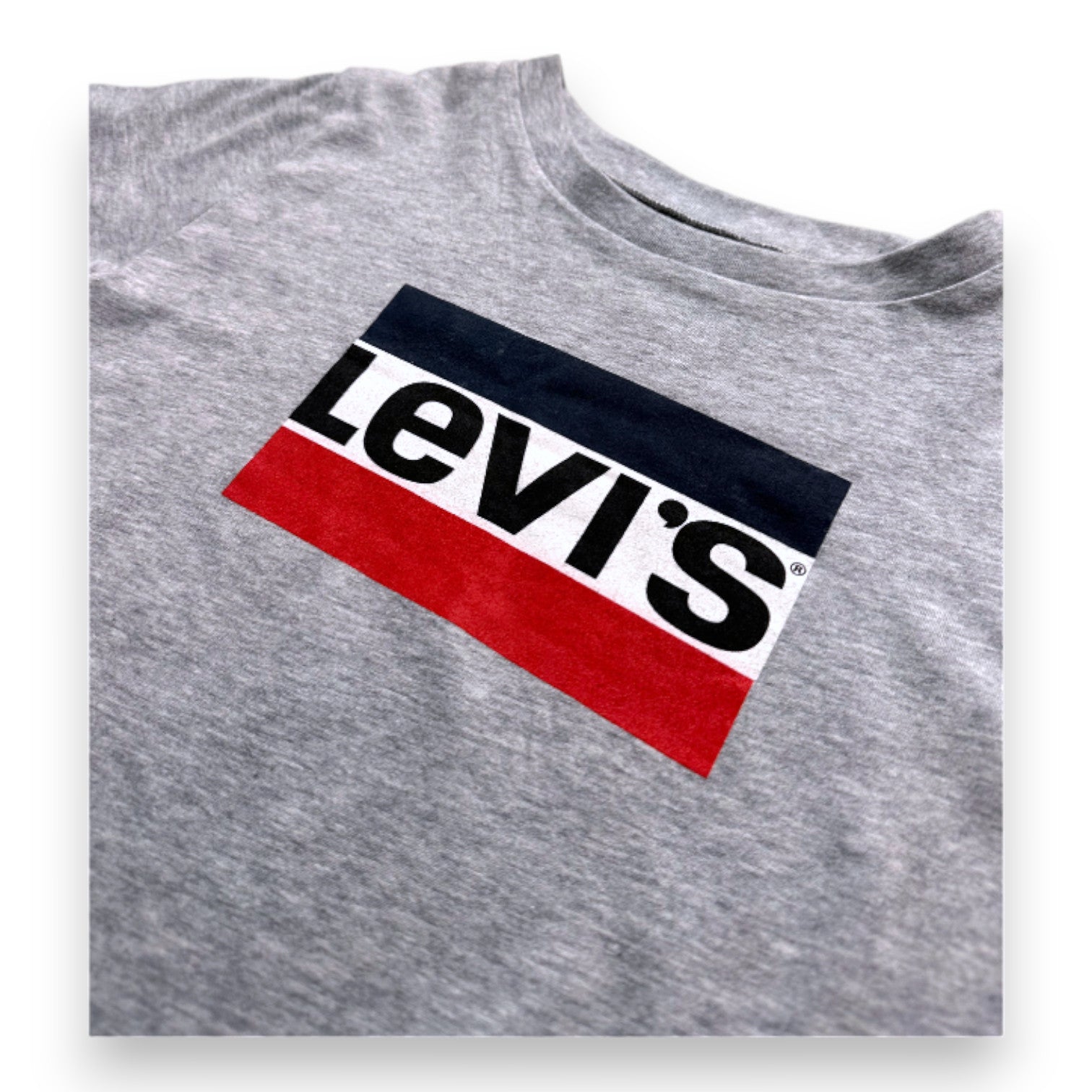 LEVI'S - Robe t-shirt grise avec logo Levi's - 8 ans
