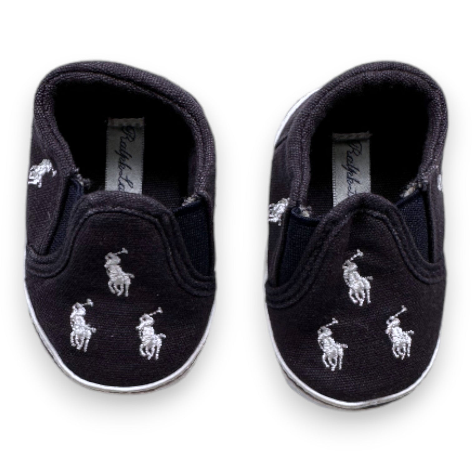 RALPH LAUREN - Blue slippers with embroidery - 16