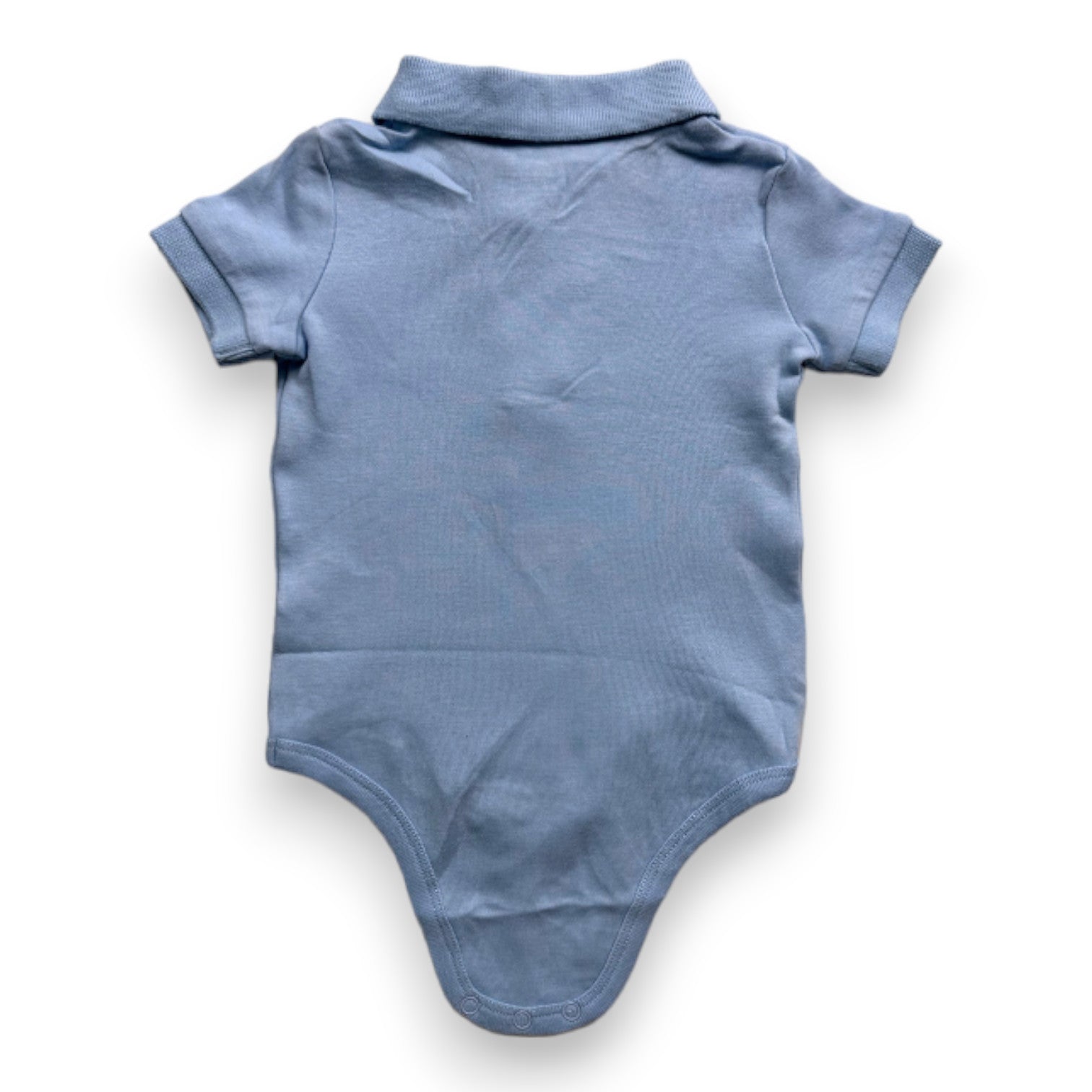 RALPH LAUREN - Blue polo bodysuit - 3 months