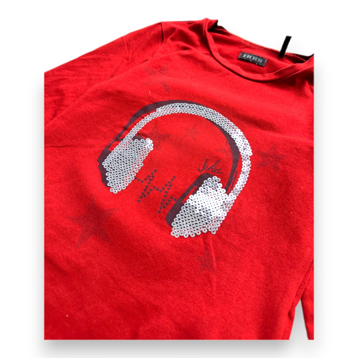 IKKS - Red printed long-sleeved T-shirt - 4 years