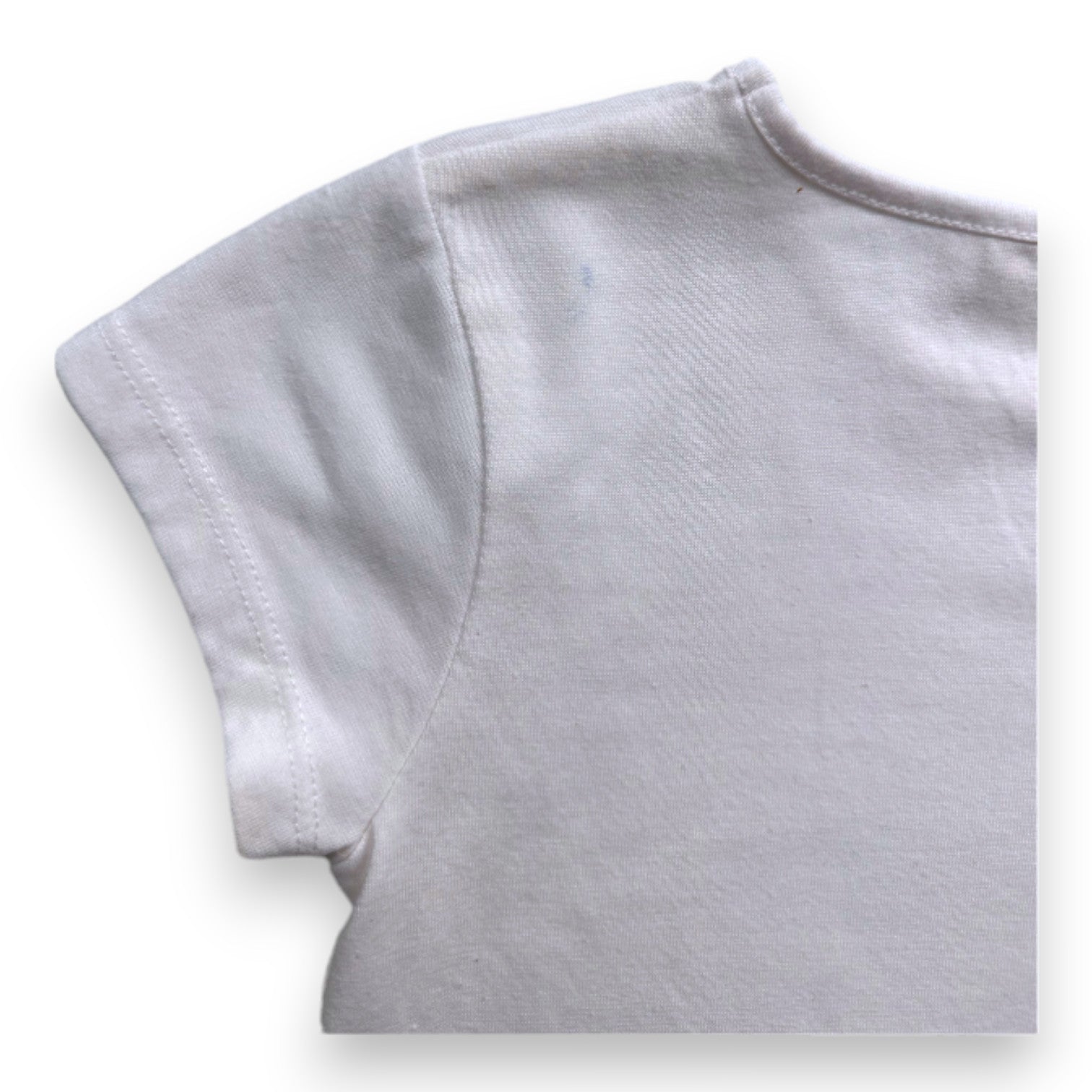 BILLIE BLUSH - T-shirt blanc à manches courtes avec broderie - 4 ans