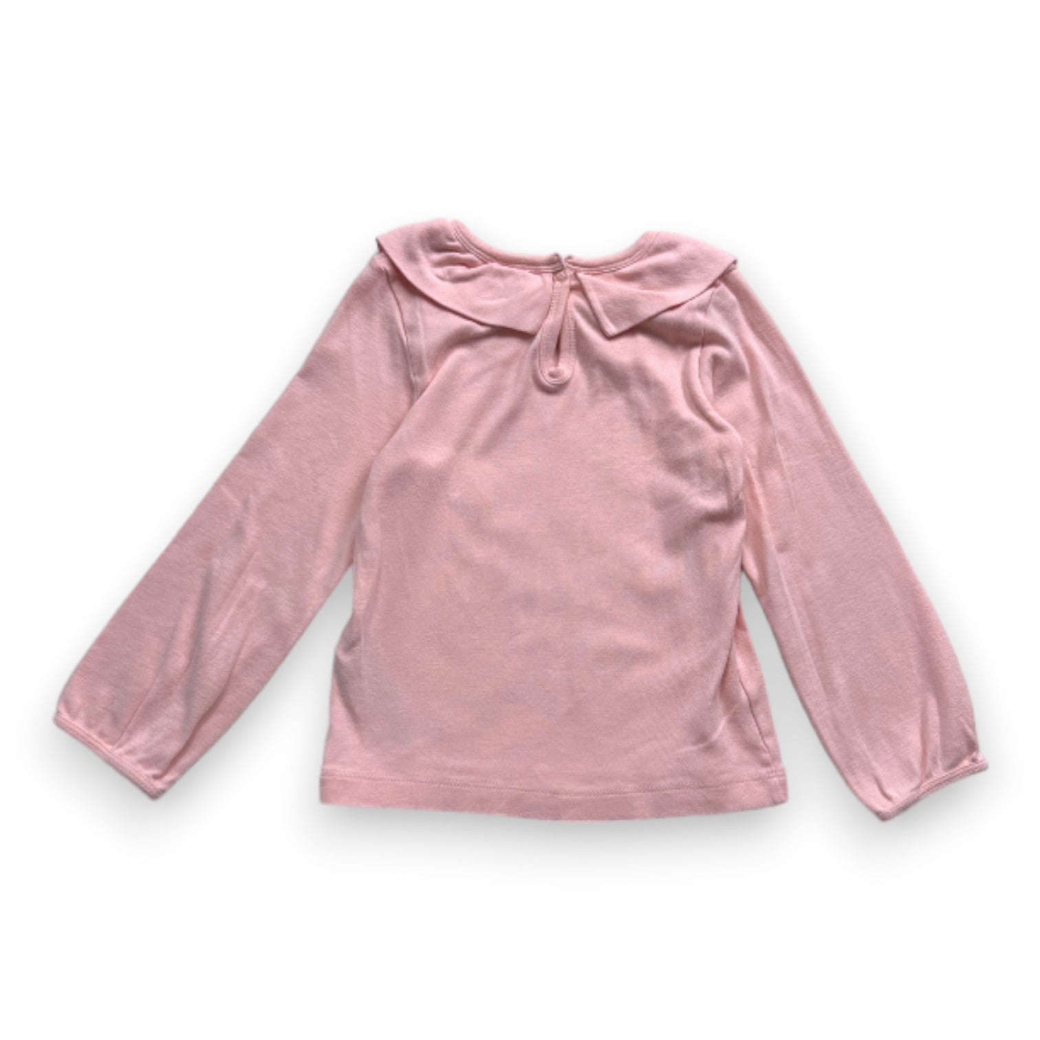 PETIT BATEAU - T-shirt rose à manches longues - 4 ans