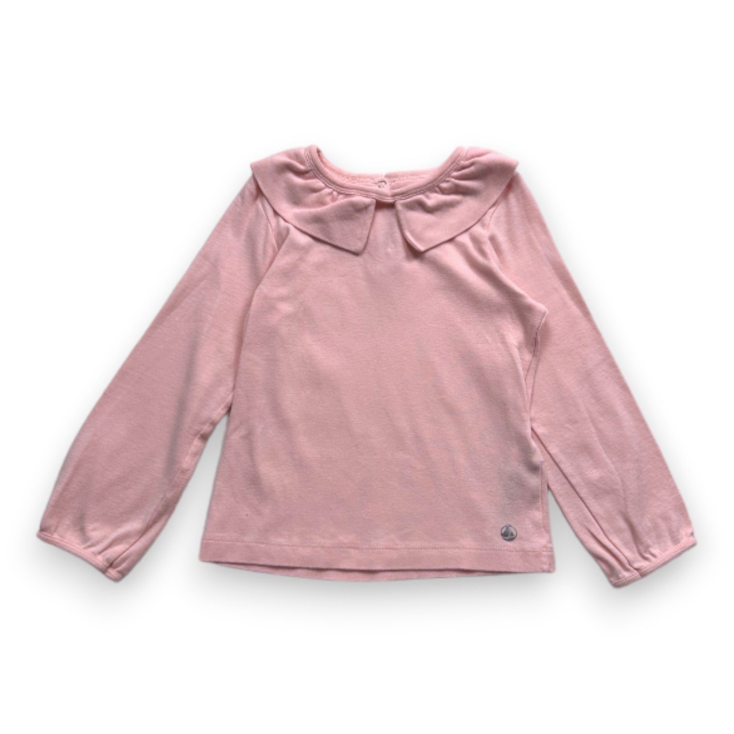 PETIT BATEAU - T-shirt rose à manches longues - 4 ans