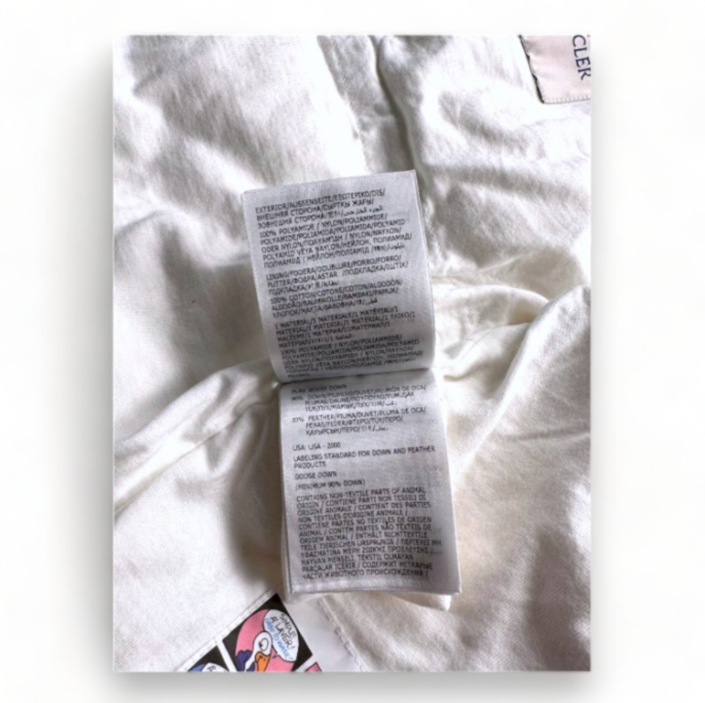 MONCLER - Doudoune blanche neuve - 9 mois