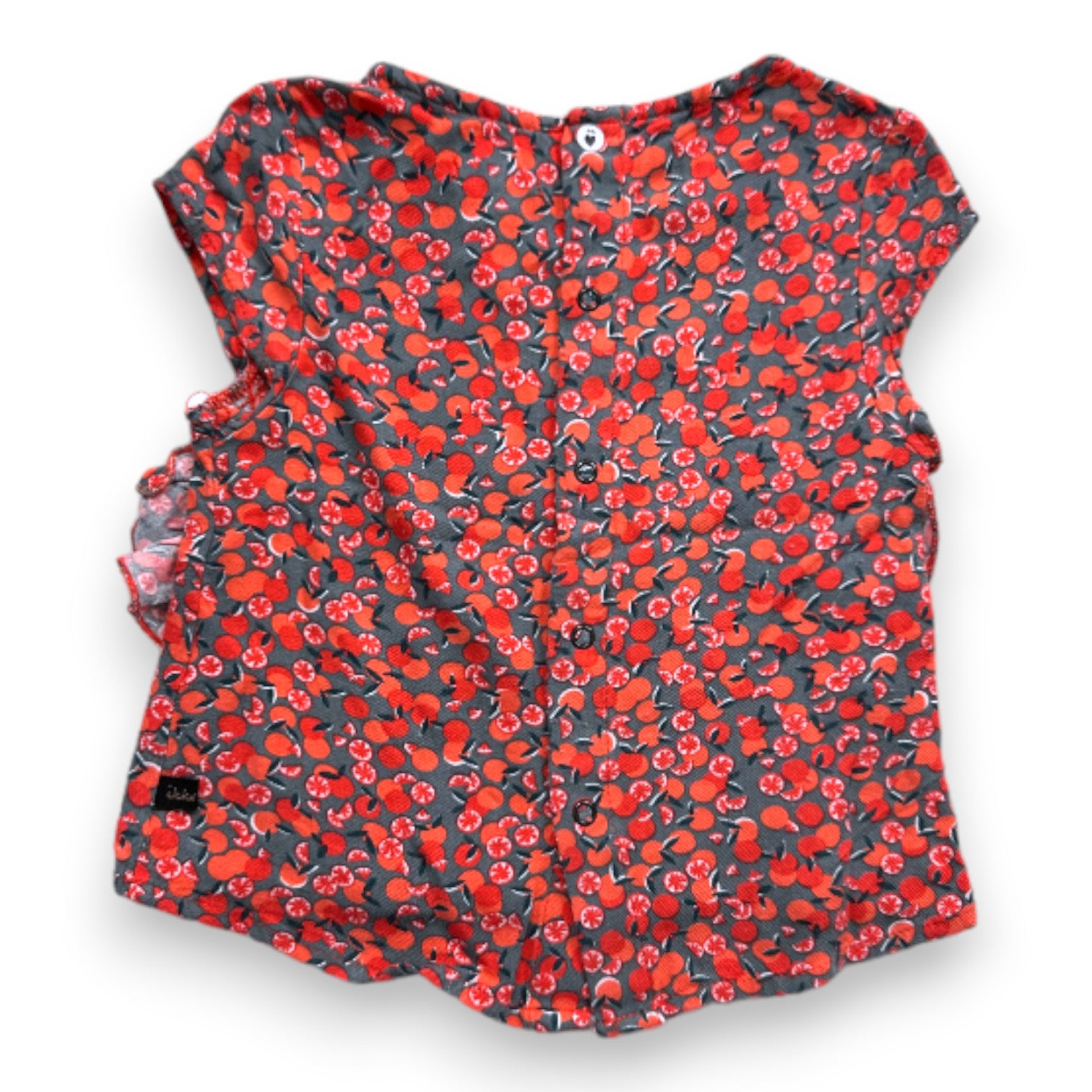 IKKS - T-shirt orange et vert avec imprimés - 2 ans