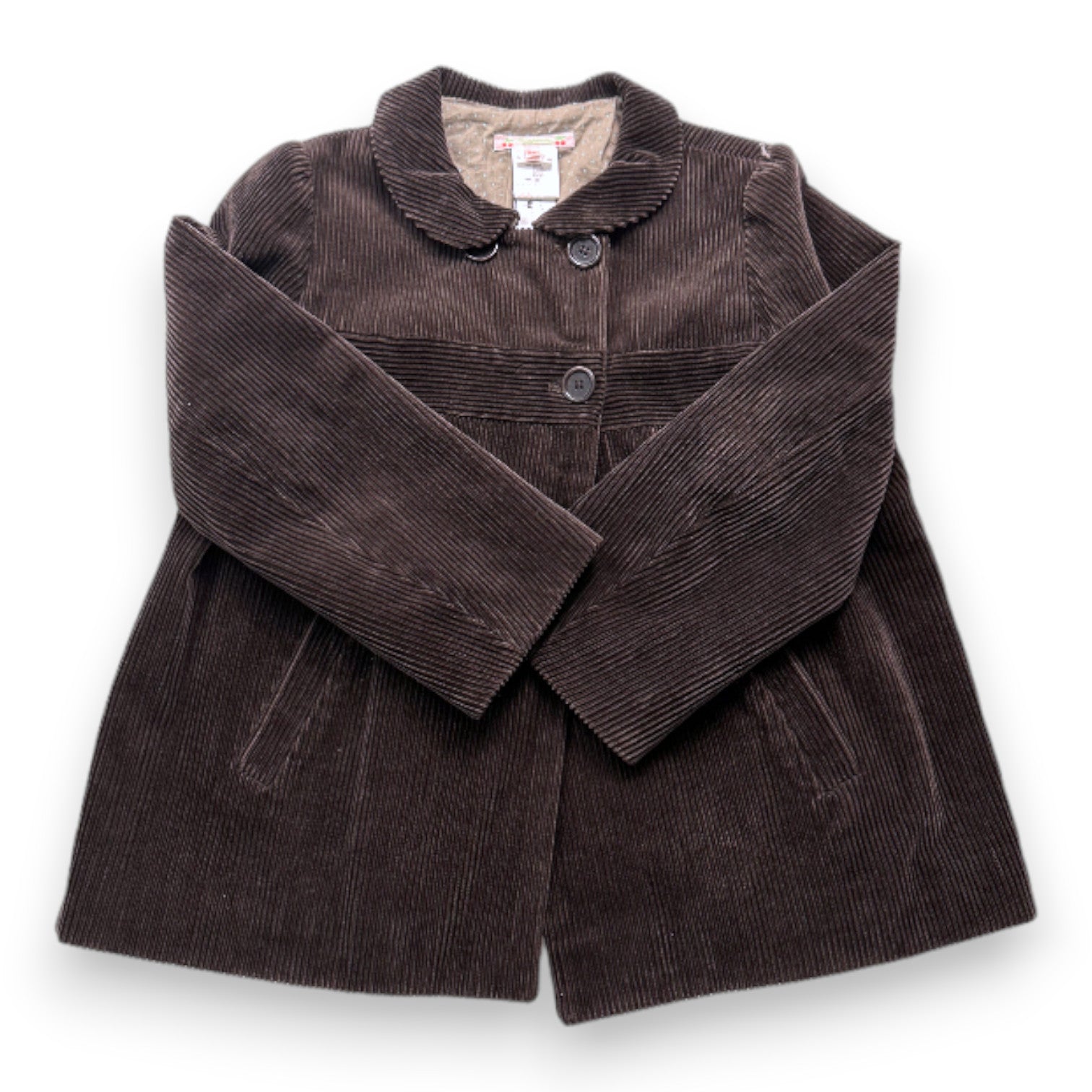 BONPOINT - Manteau marron effet velours - 14 ans