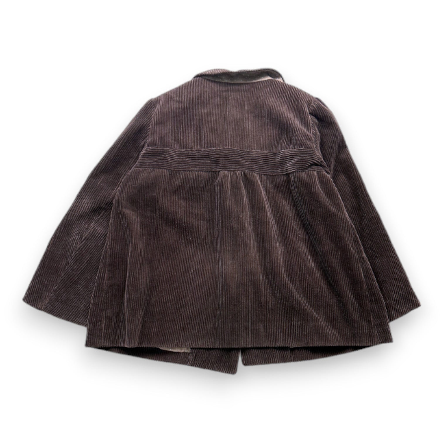 BONPOINT - Brown velvet-effect coat - 14 years old
