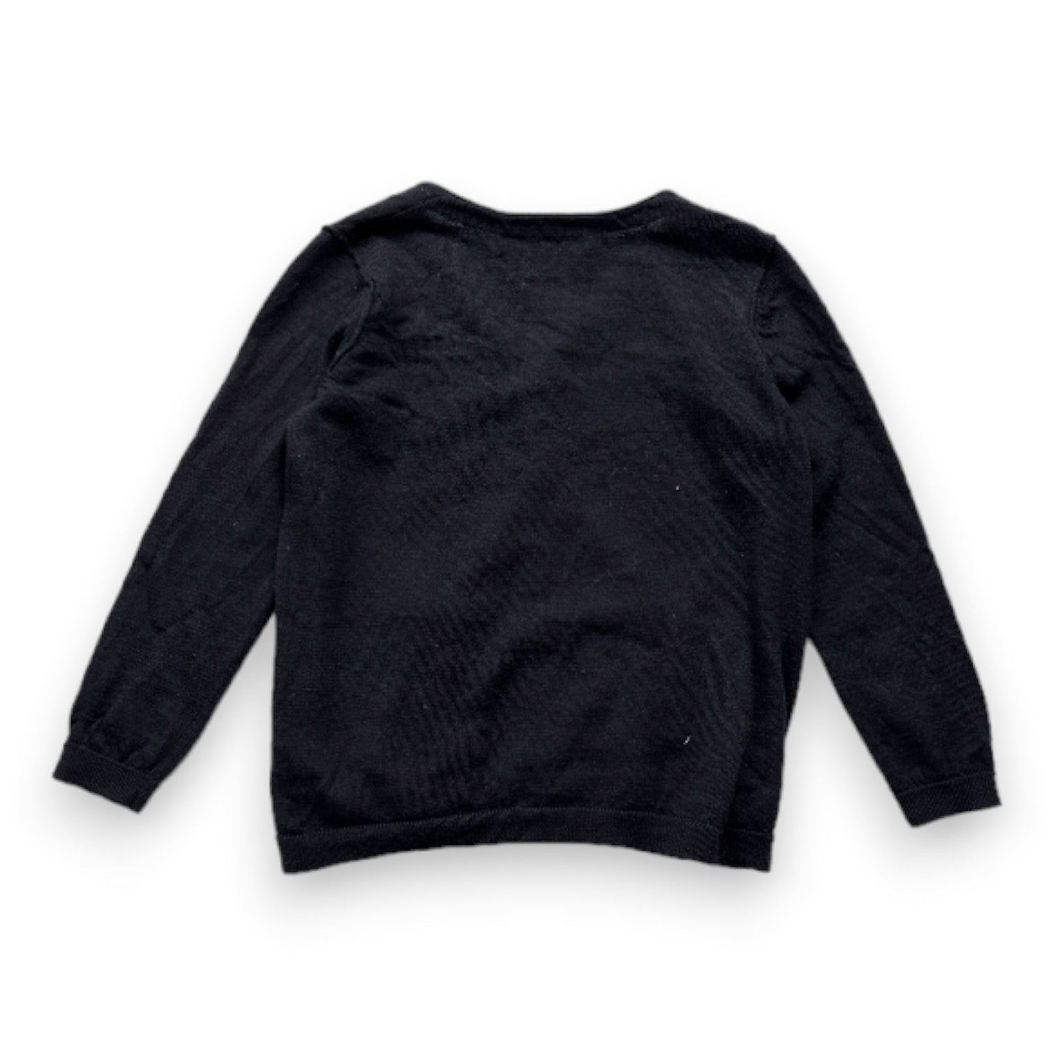 BONPOINT - cardigan en laine noir - 4 ans