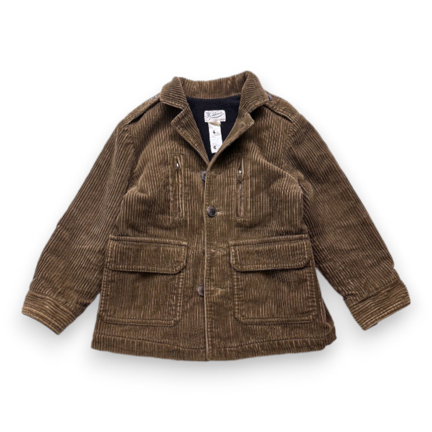 BONPOINT - Manteau marron effet velours - 3 ans