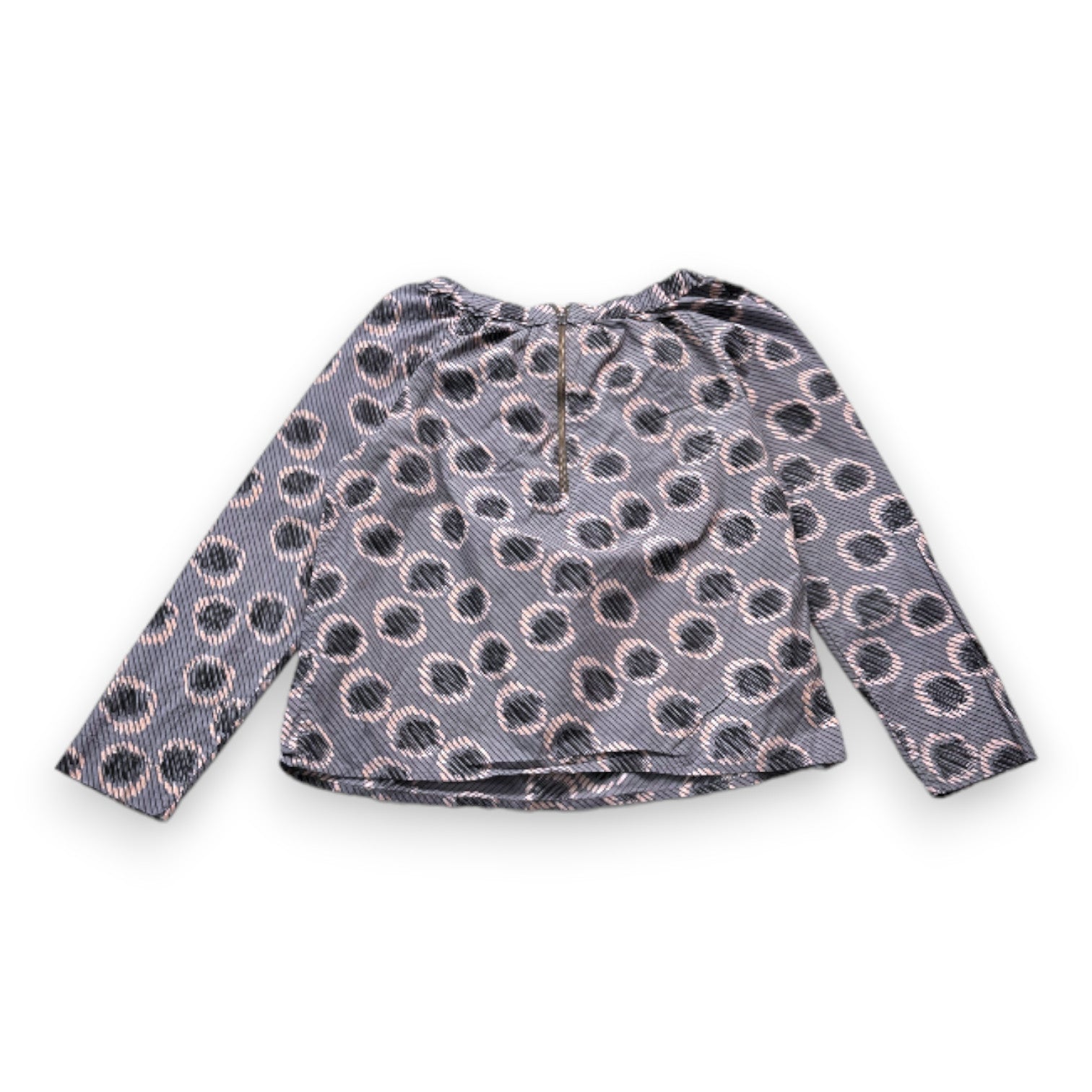 BONPOINT - Gray patterned blouse - 12 years