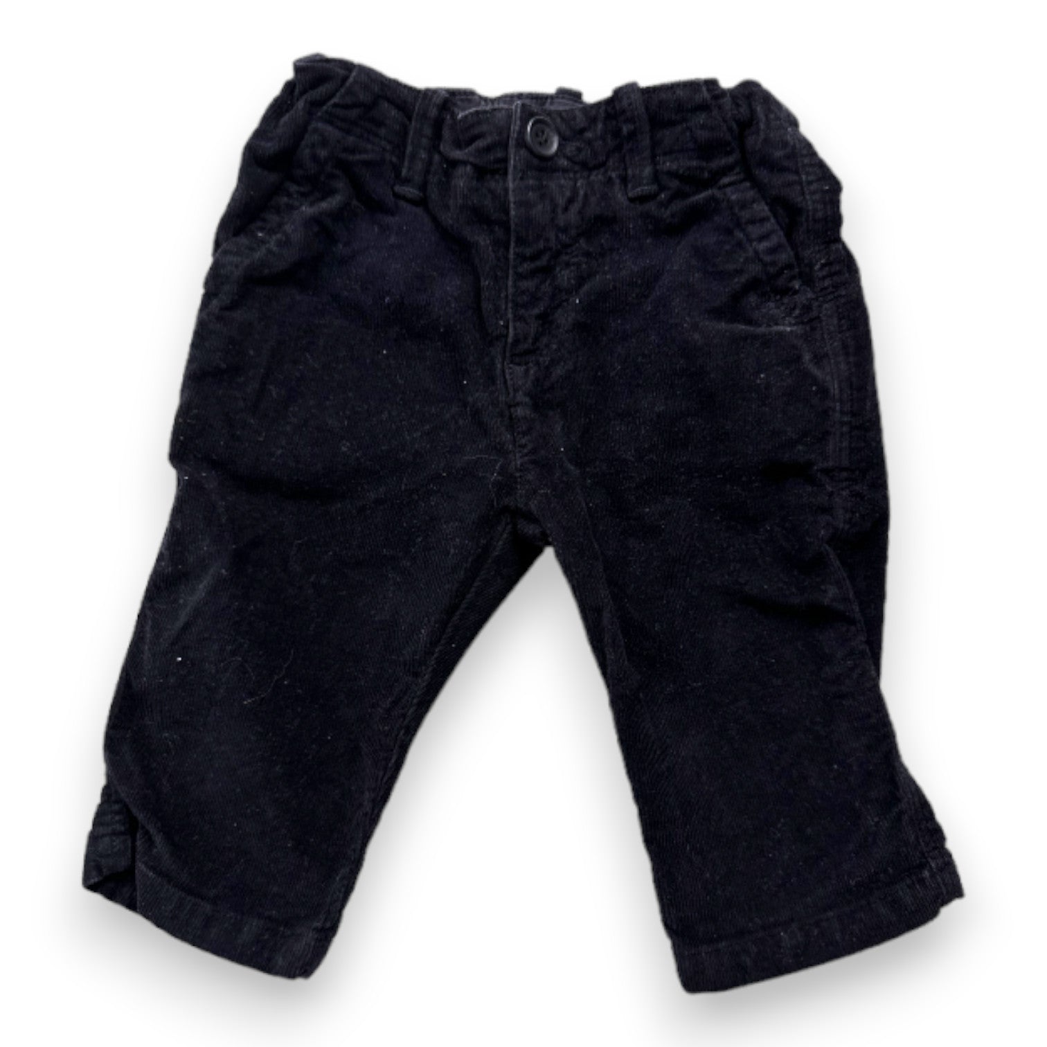 BONPOINT - Pantalon noir effet velours - mois