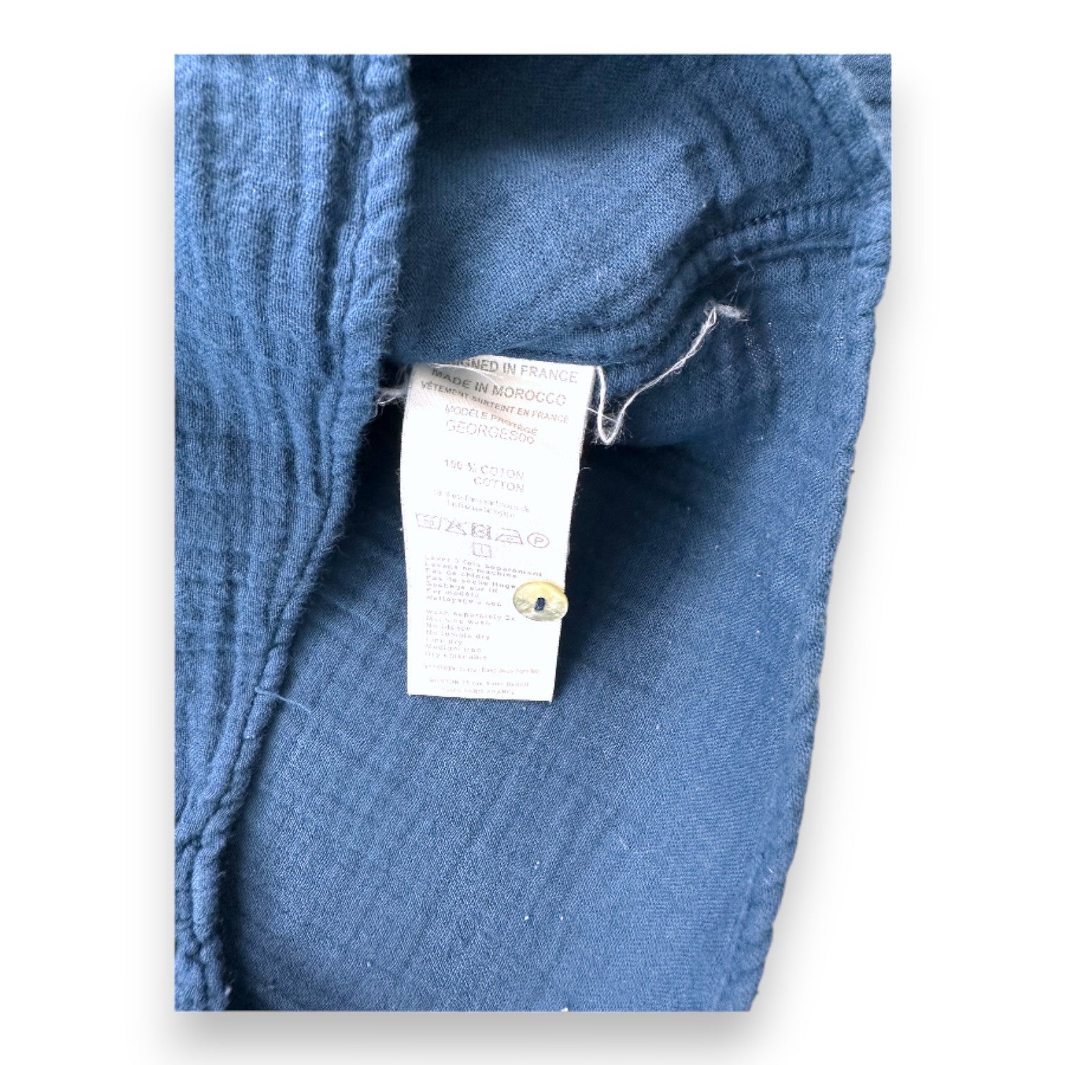 BONTON - Blaues Langarmshirt - 4 Jahre
