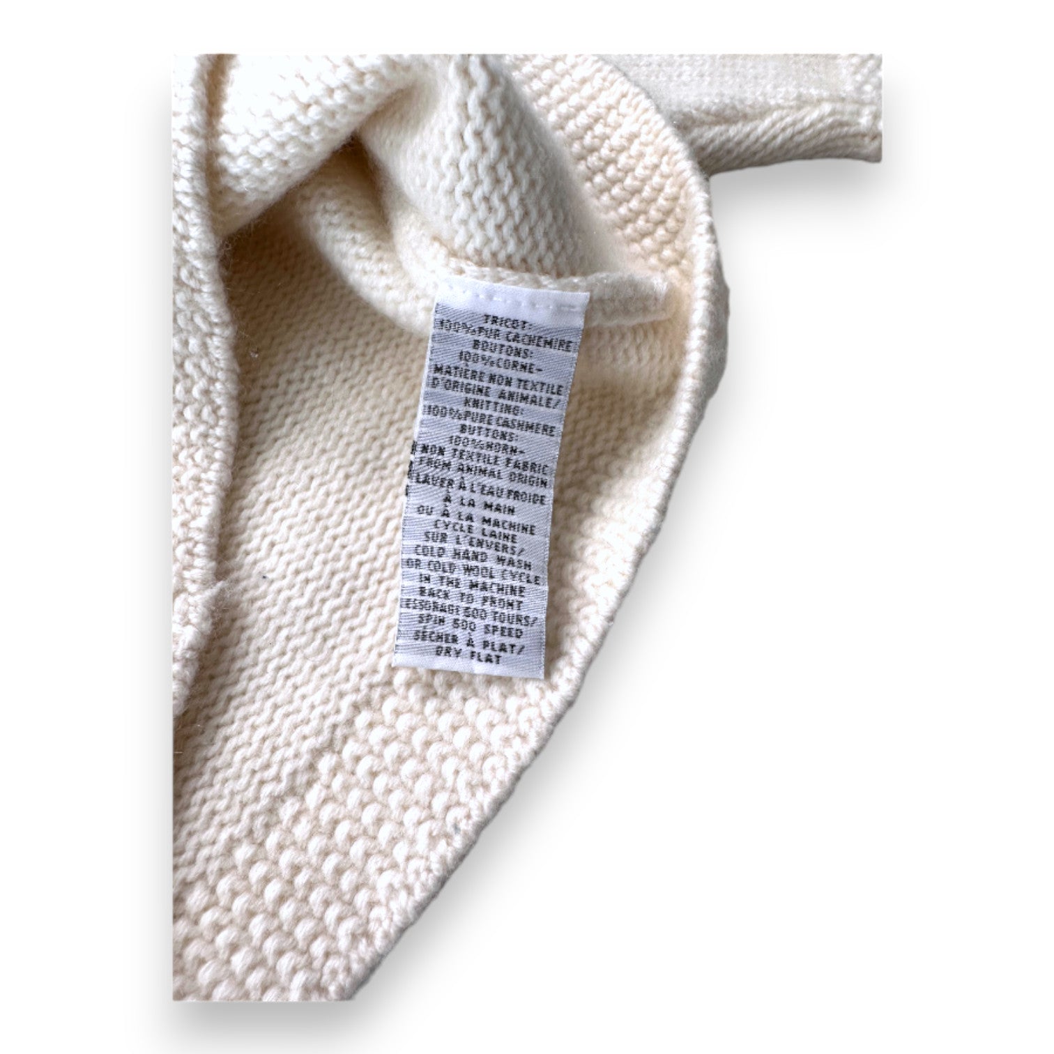 ERIC BOMPARD - White cashmere cardigan - 6 months