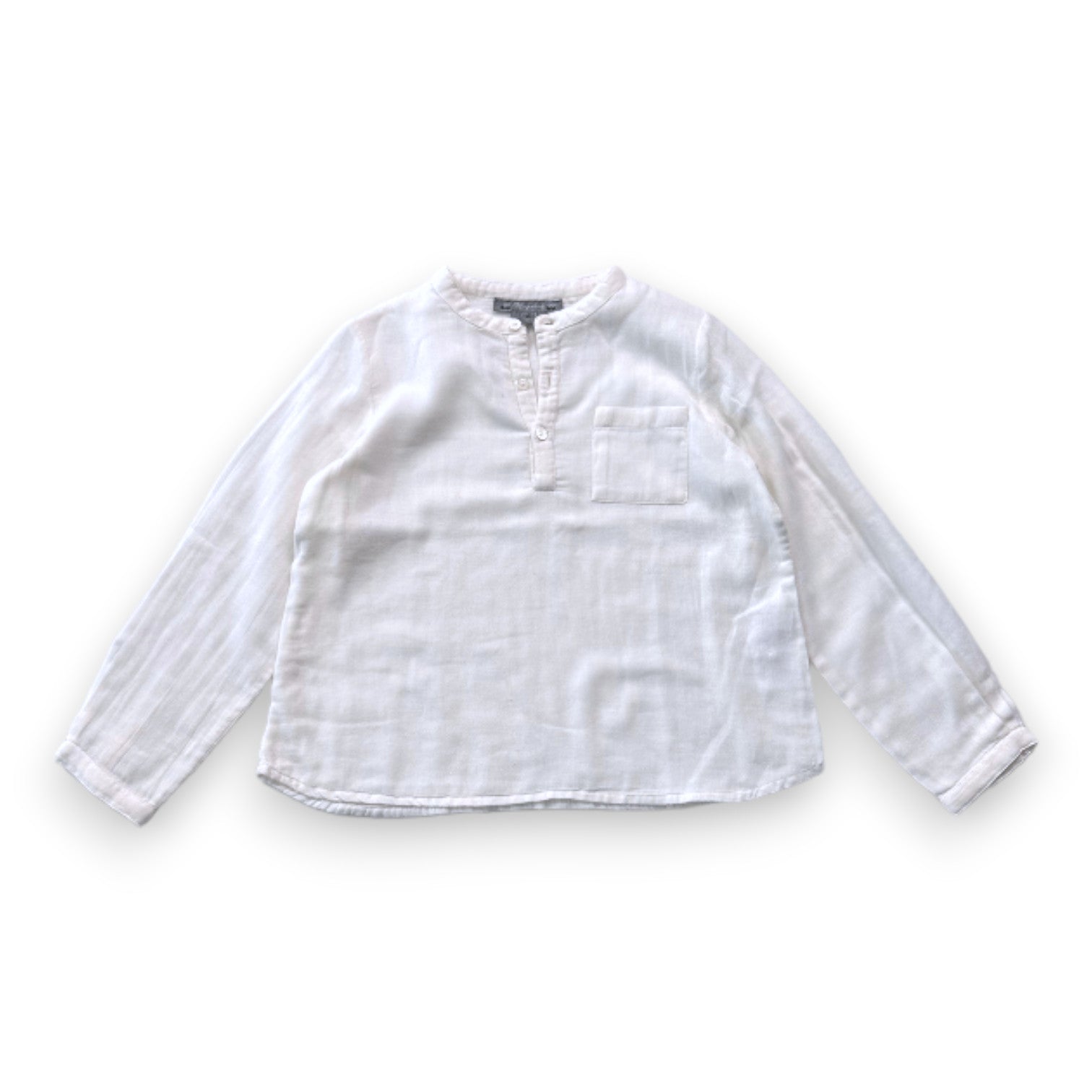 BONPOINT - Chemise à manches longues blanche - 4 ans