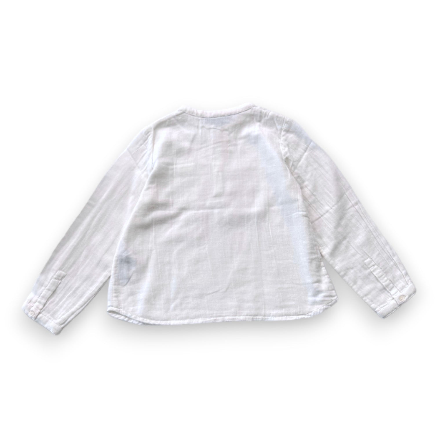 BONPOINT - Chemise à manches longues blanche - 4 ans