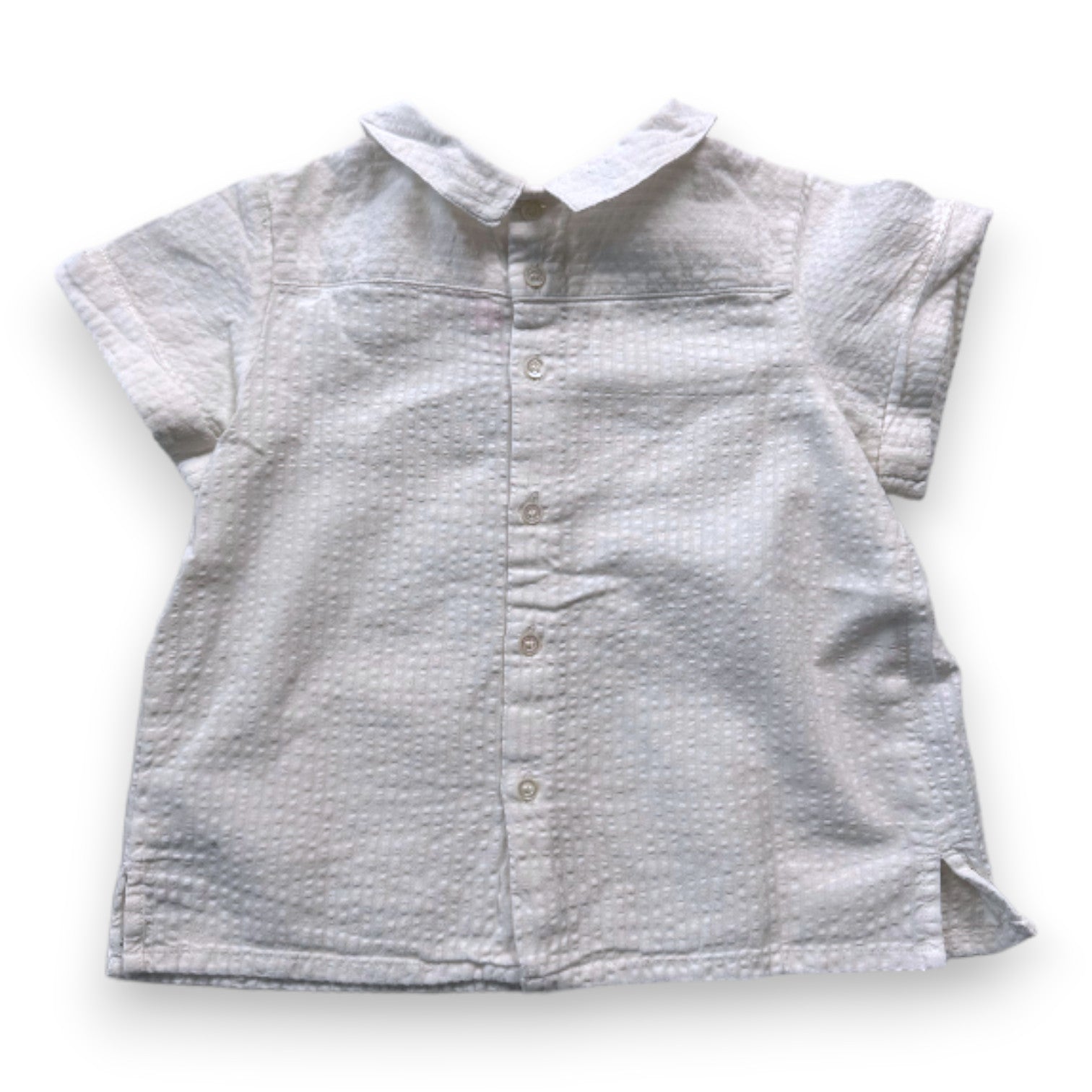 BONPOINT - Chemisier blanc à manches courtes - 2 ans