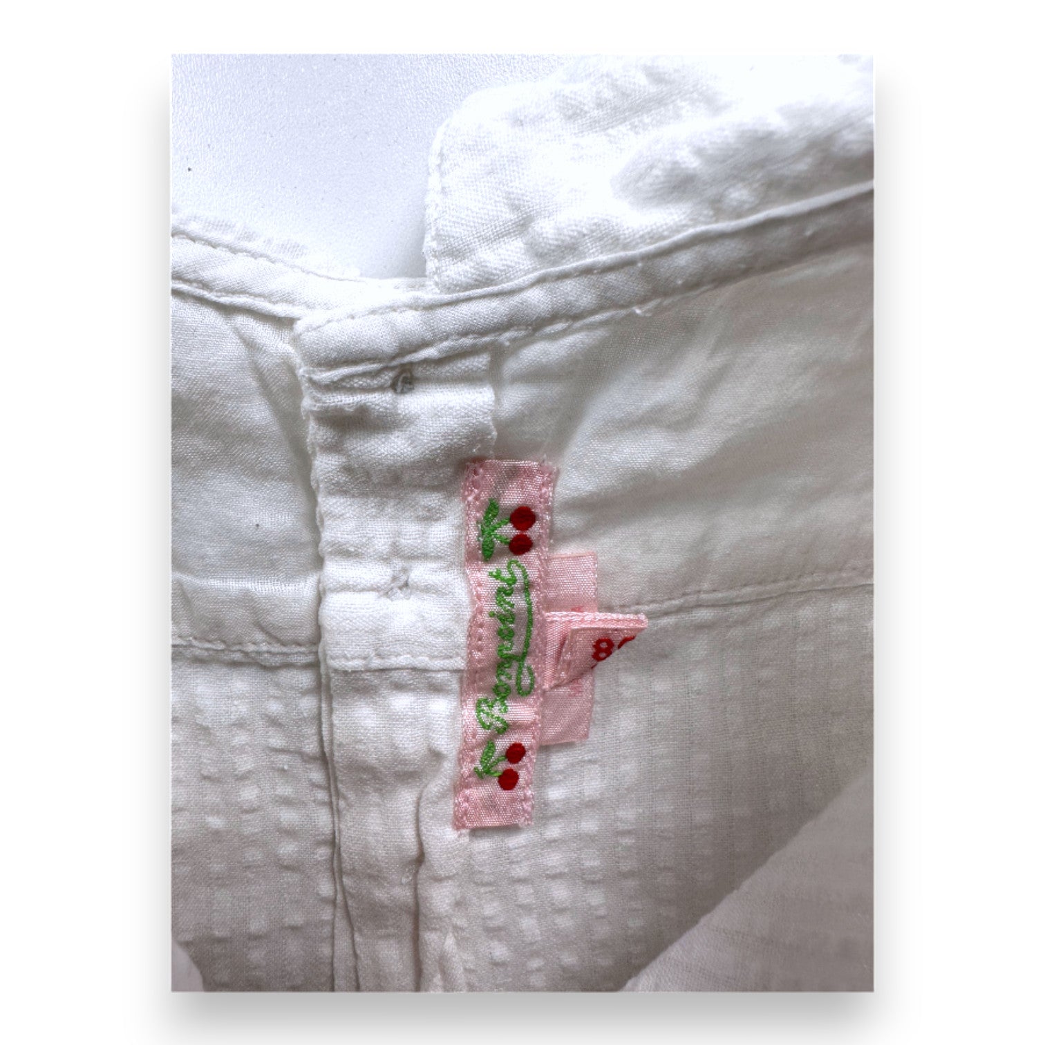 BONPOINT - Weiße Kurzarmbluse - 2 Jahre