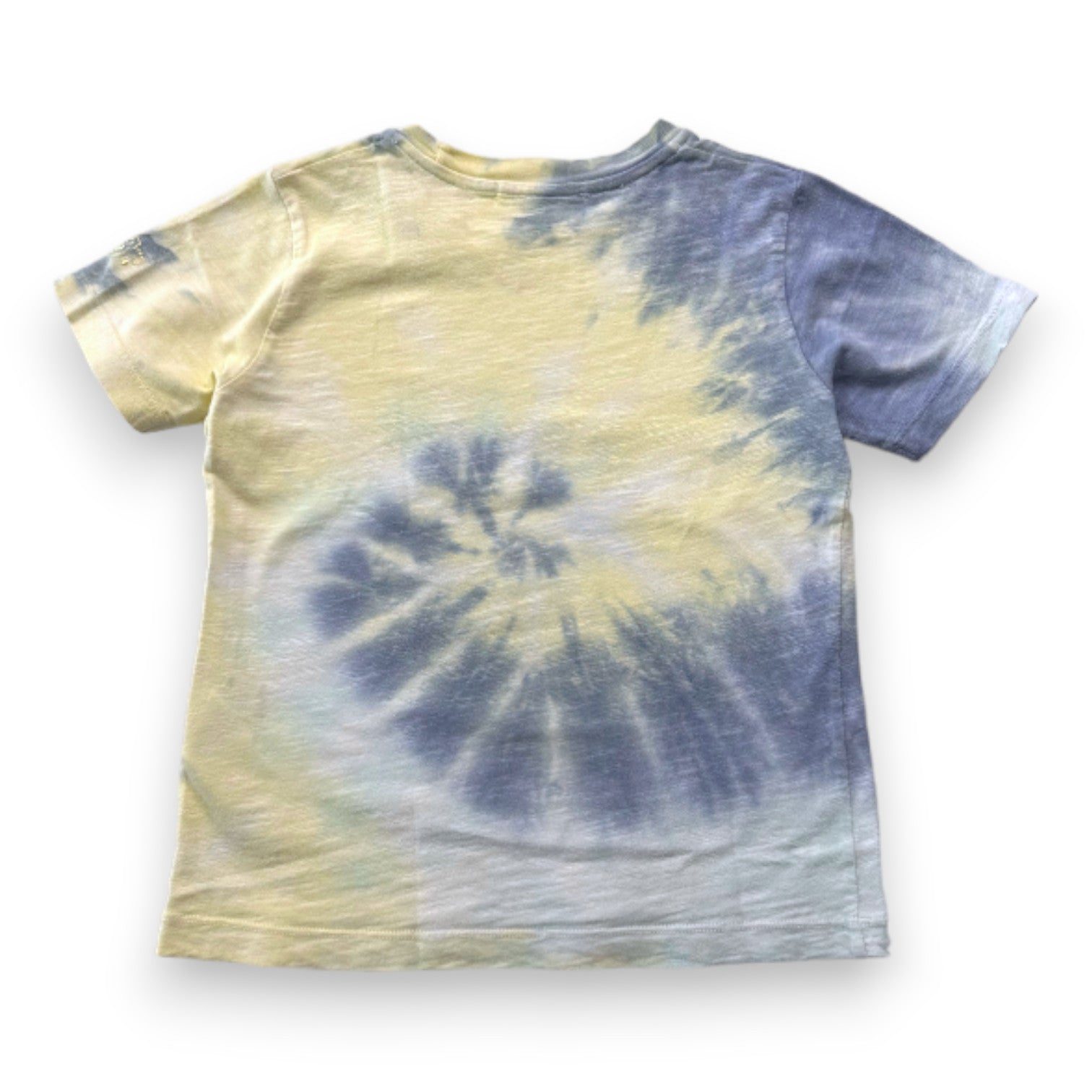 BONPOINT - T-shirt jaune et bleu à manches courtes - 4 ans