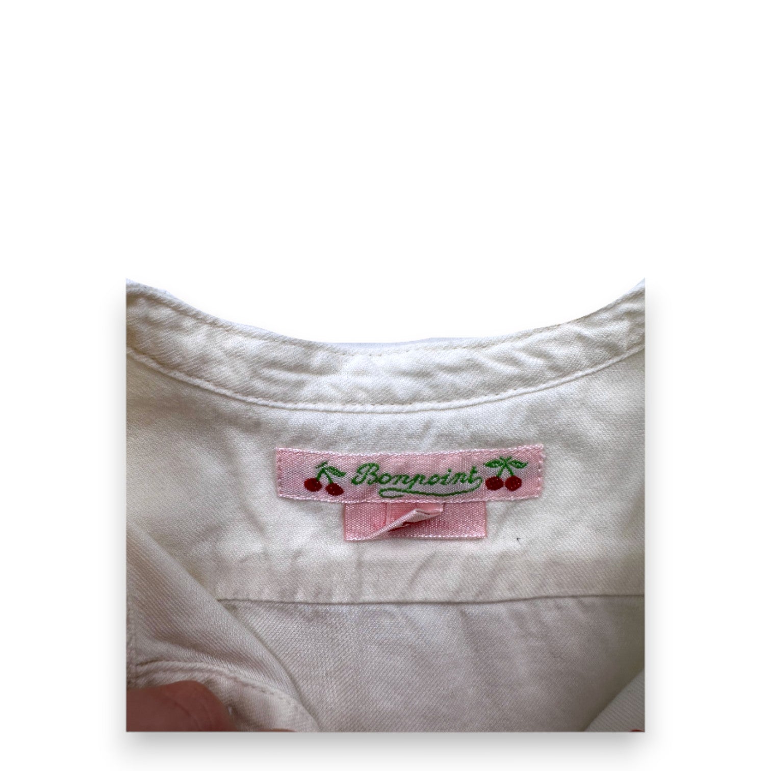 BONPOINT - Blouse à manches longues blanche - 18 mois