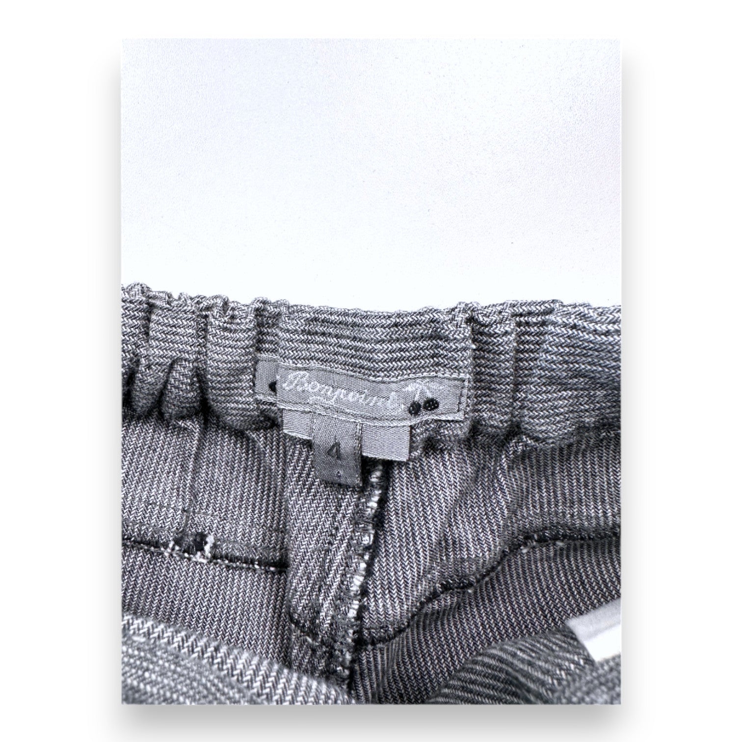 BONPOINT - fitted gray pants - 4 years
