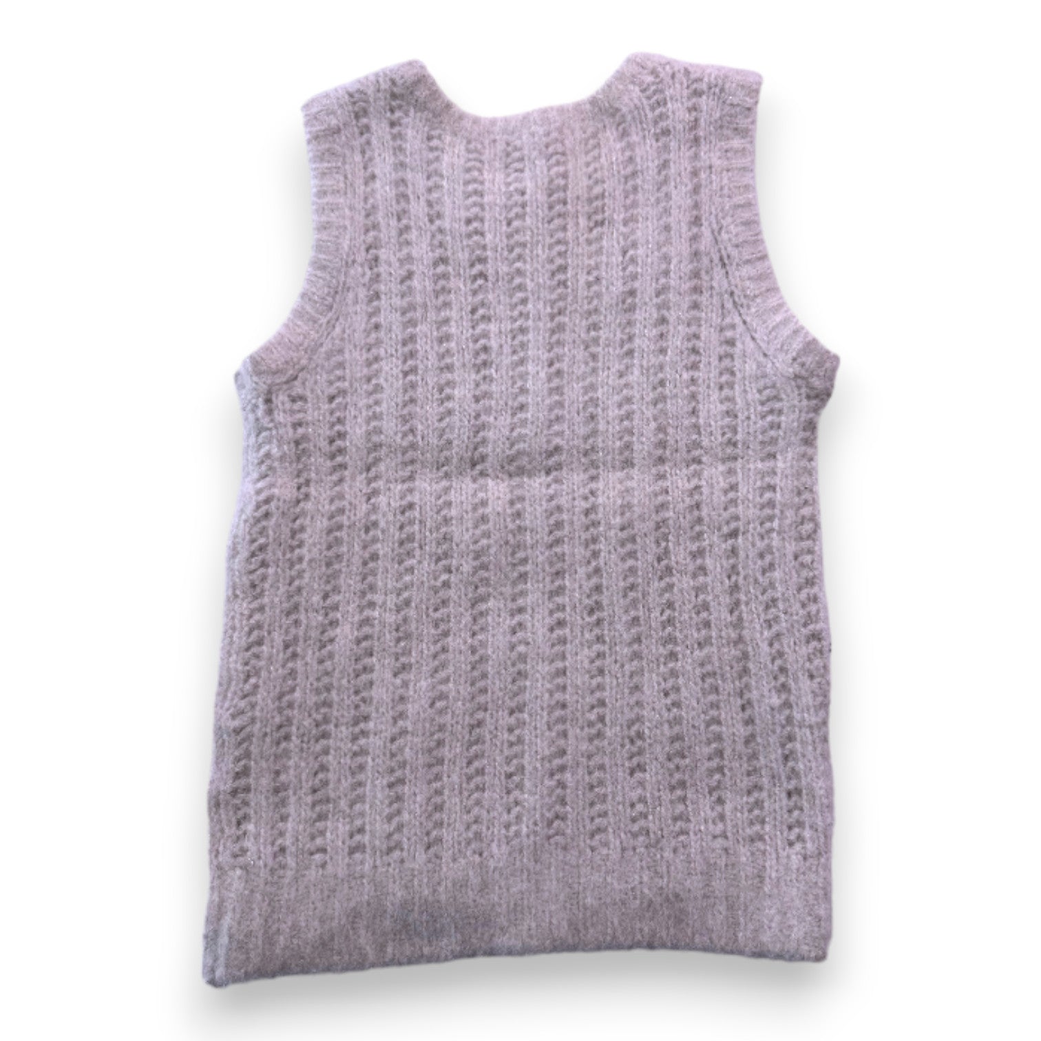 BONPOINT - Gray sleeveless wool sweater - 10 years