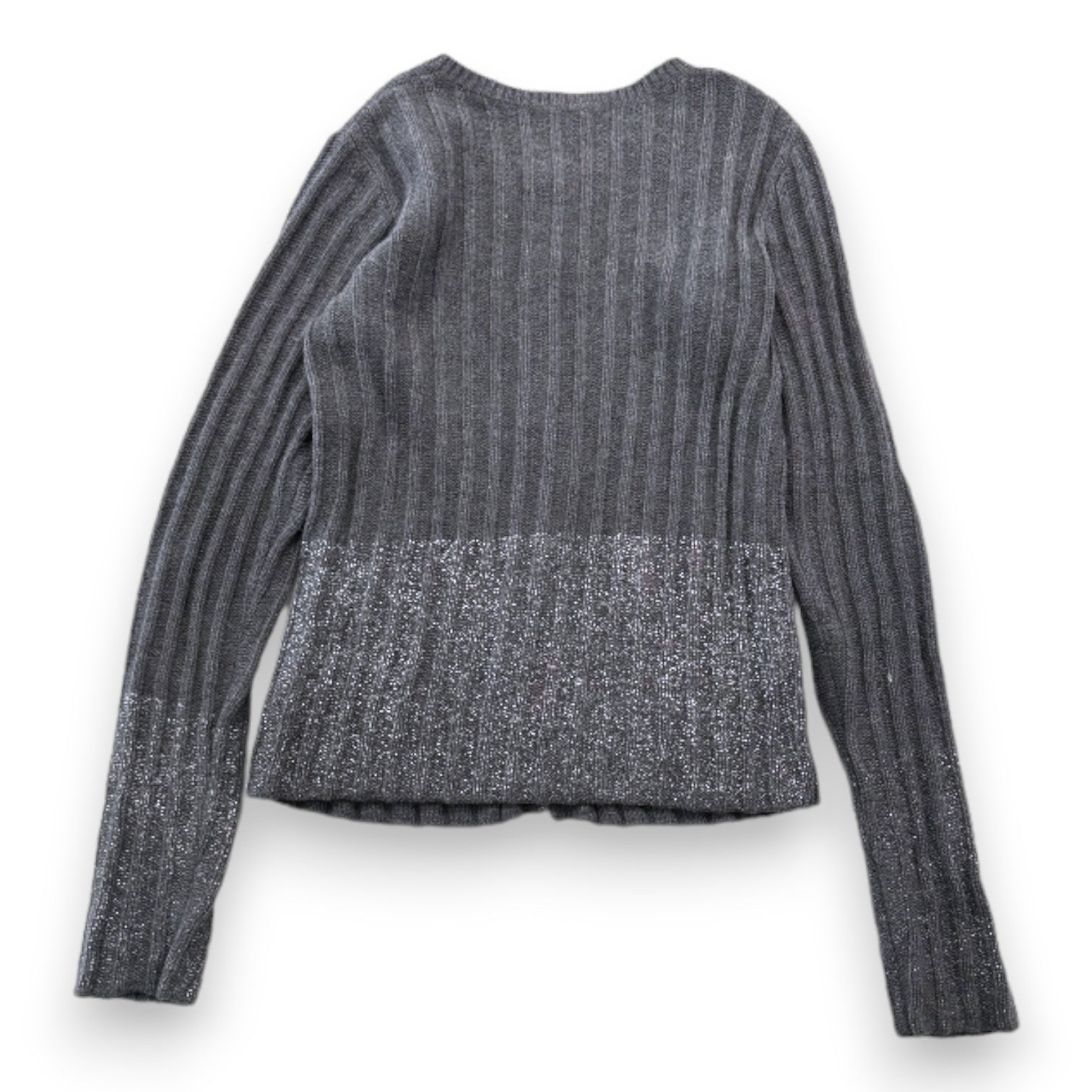 BONPOINT - Cardigan en laine gris avec paillettes - 12 ans