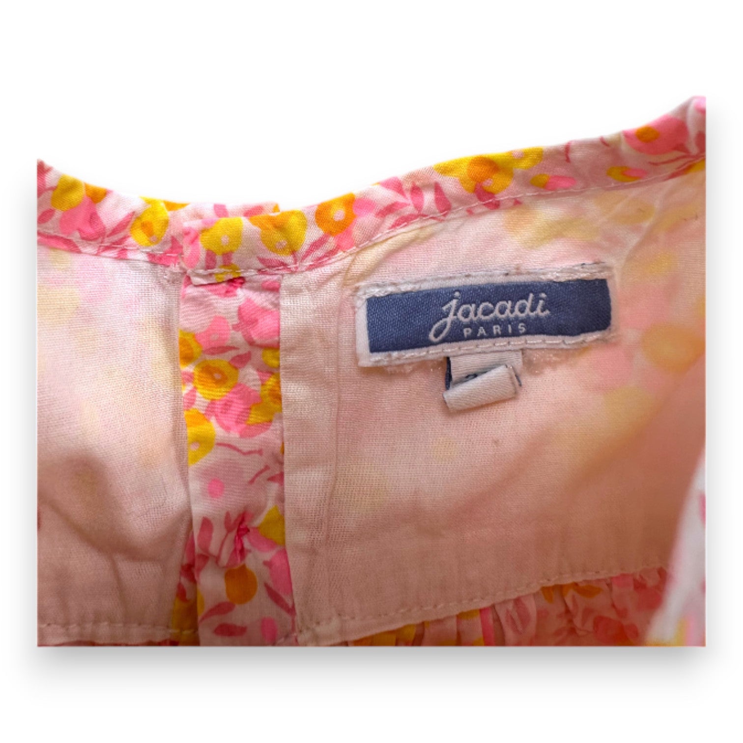 JACADI - Rosa Bluse mit Blumenmuster - 2 Jahre