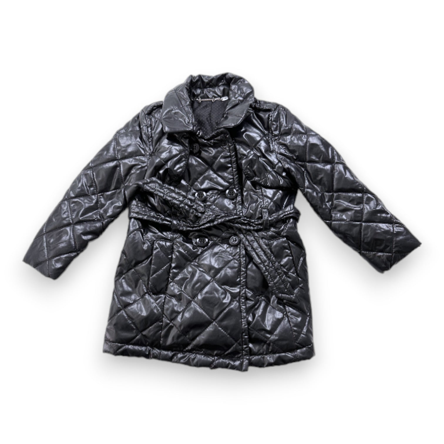 MICROBE - Manteau doudoune noire - 3 ans