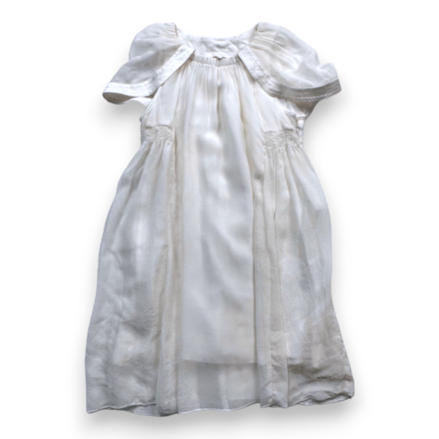 CHLOE - Robe blanche en soie - 6 ans