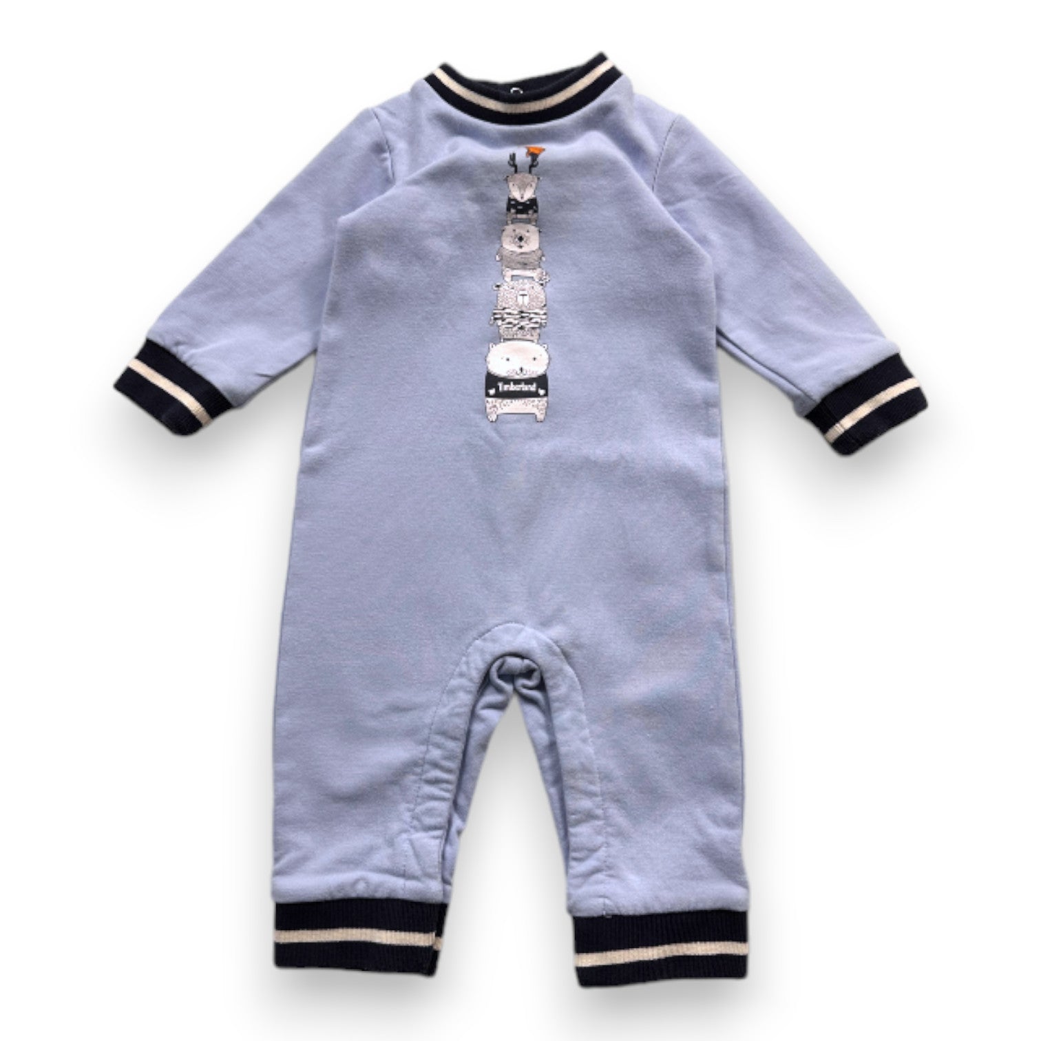 TIMBERLAND - Pyjama bleu avec imprimés - 6 mois
