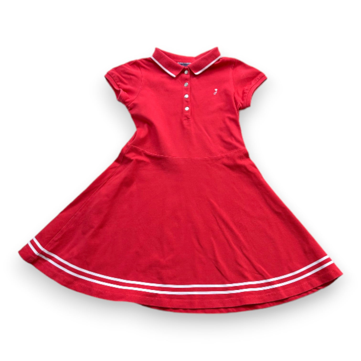 JACADI - Rotes Polokleid - 8 Jahre