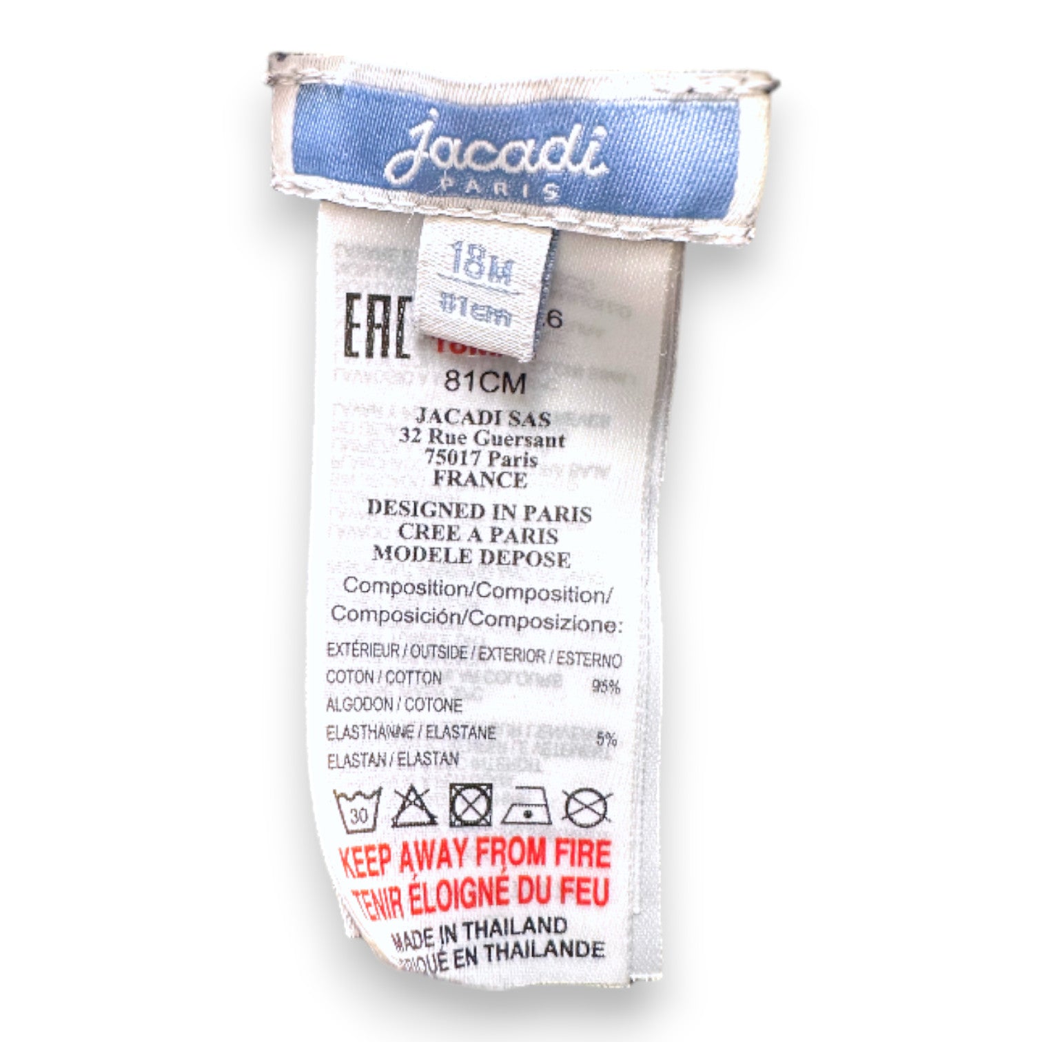 JACADI - Polo bleu marine - 18 mois