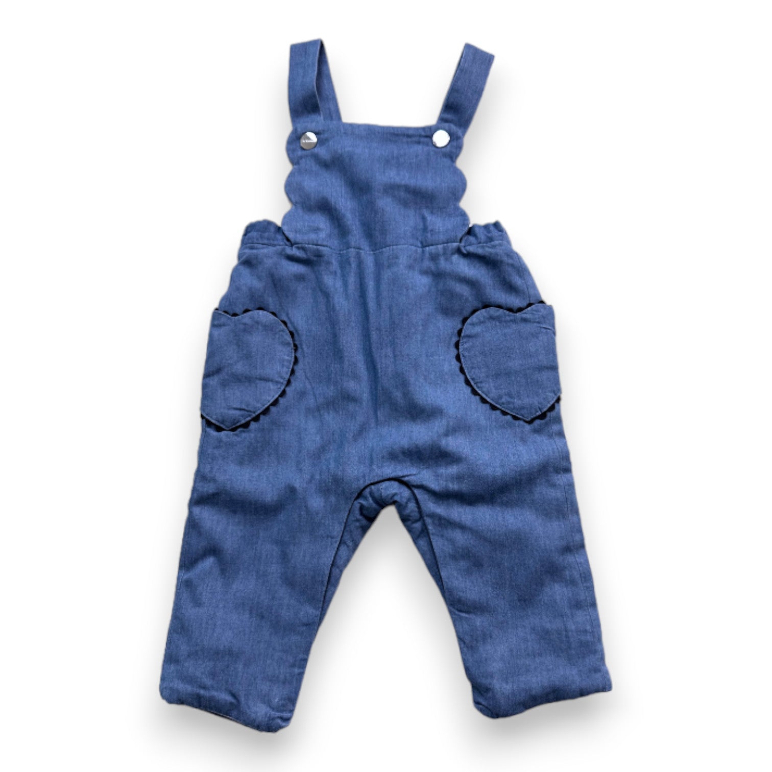JACADI - Blauer Jeans-Overall - 6 Monate