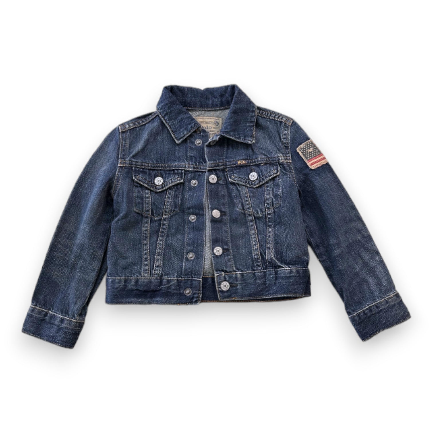 RALPH LAUREN - Blue denim vest - 3 years