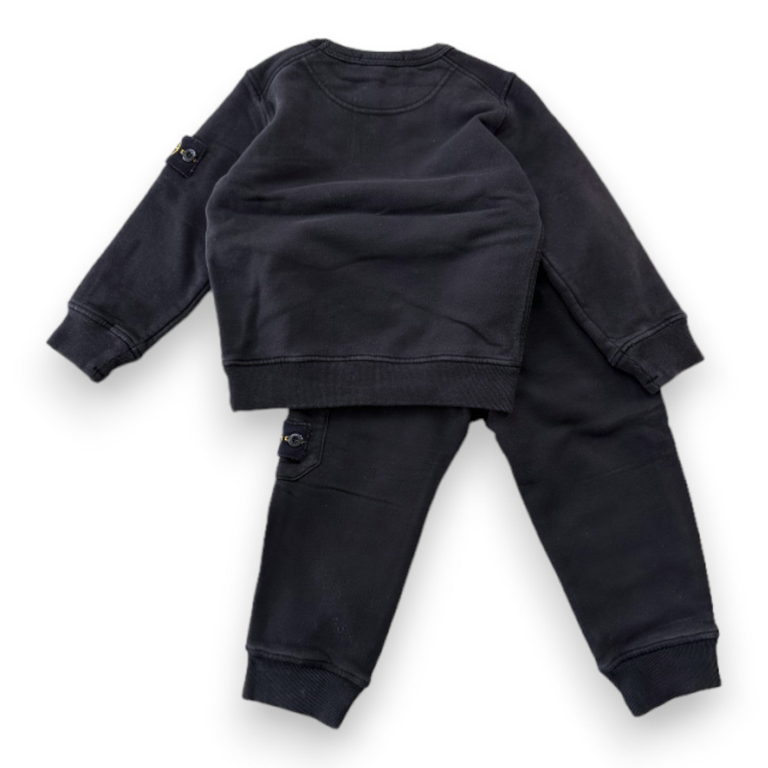 STONE ISLAND - Black jogging suit - 2 years