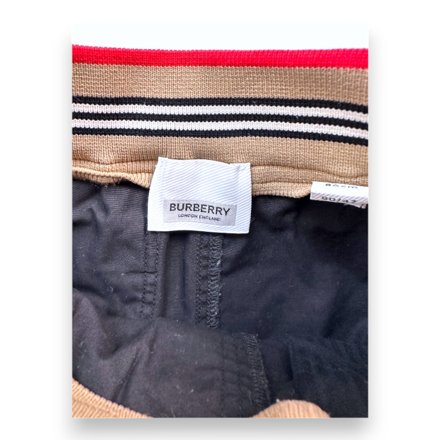 BURBERRY - Schwarze Hose - 18 Monate
