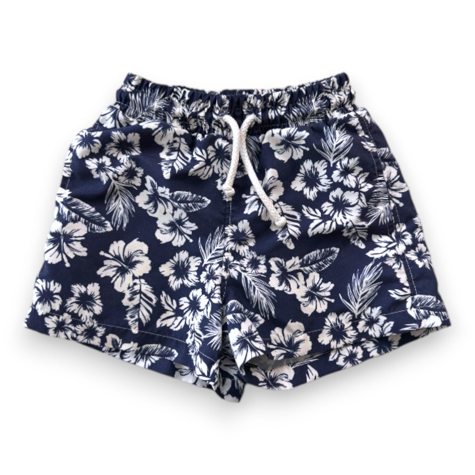 THE NEW SOCIETY - Blaue Badeshorts mit weißen Prints - 3 Jahre
