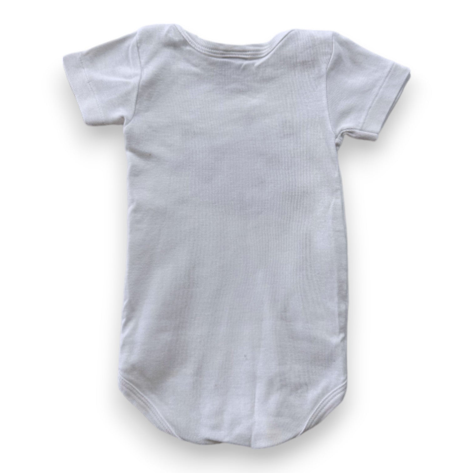 PETIT BATEAU - Weißer Kurzarm-Body mit Schwimmbad-Print - 6 Monate