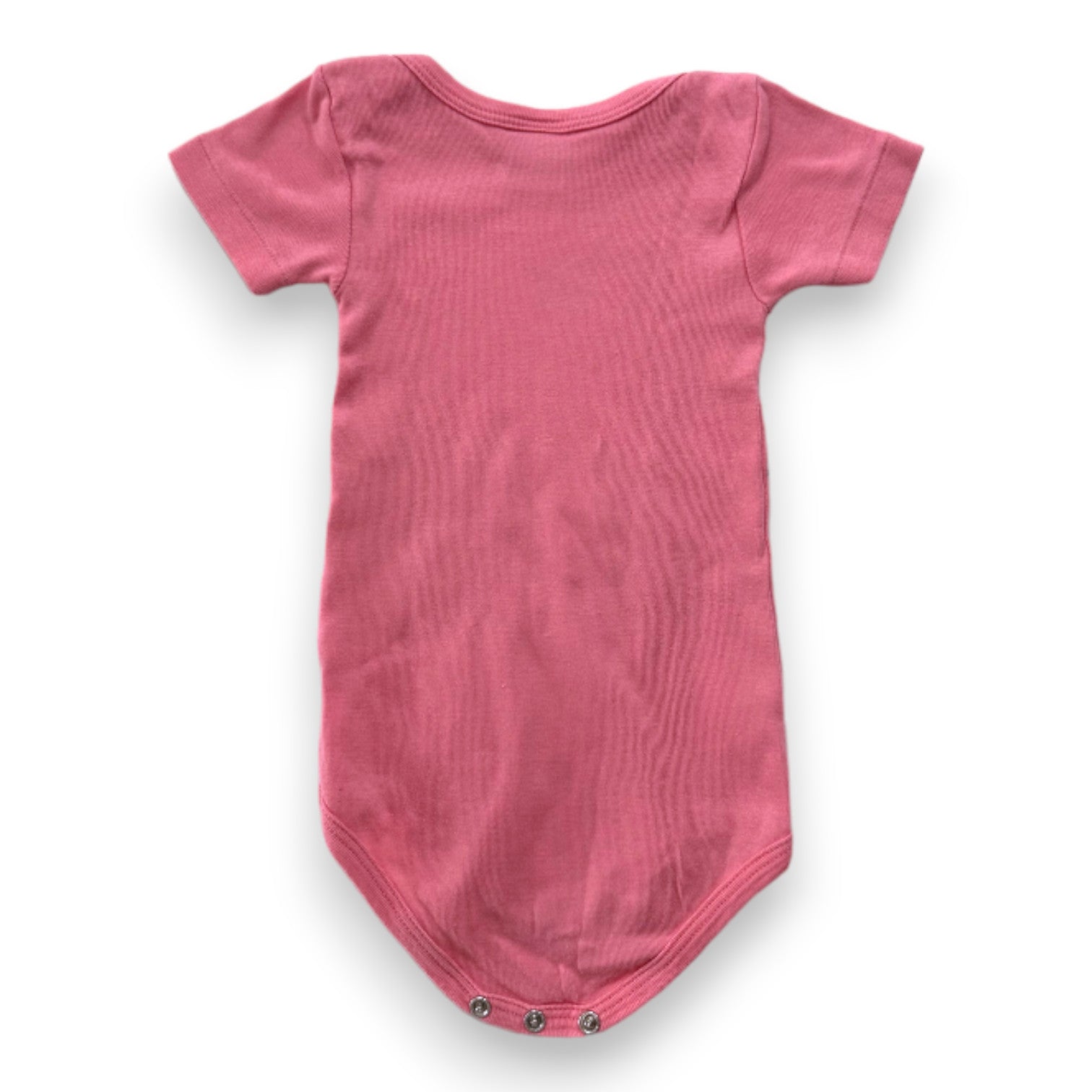 PETIT BATEAU - Rosa Kurzarm-Body mit Aufdruck - 6 Monate