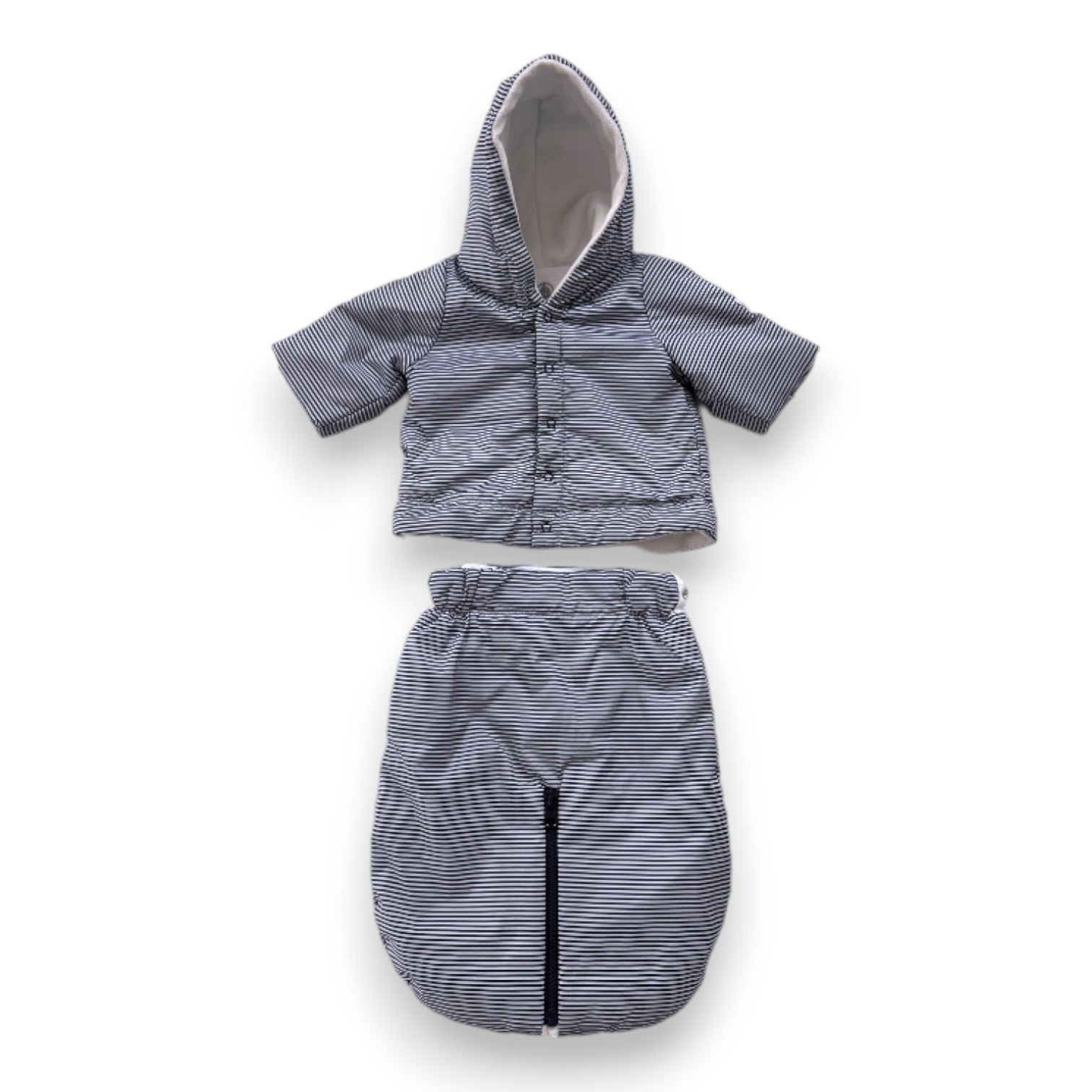 PETIT BATEAU - Regenset mit Jacke und Decke - 1 Monat