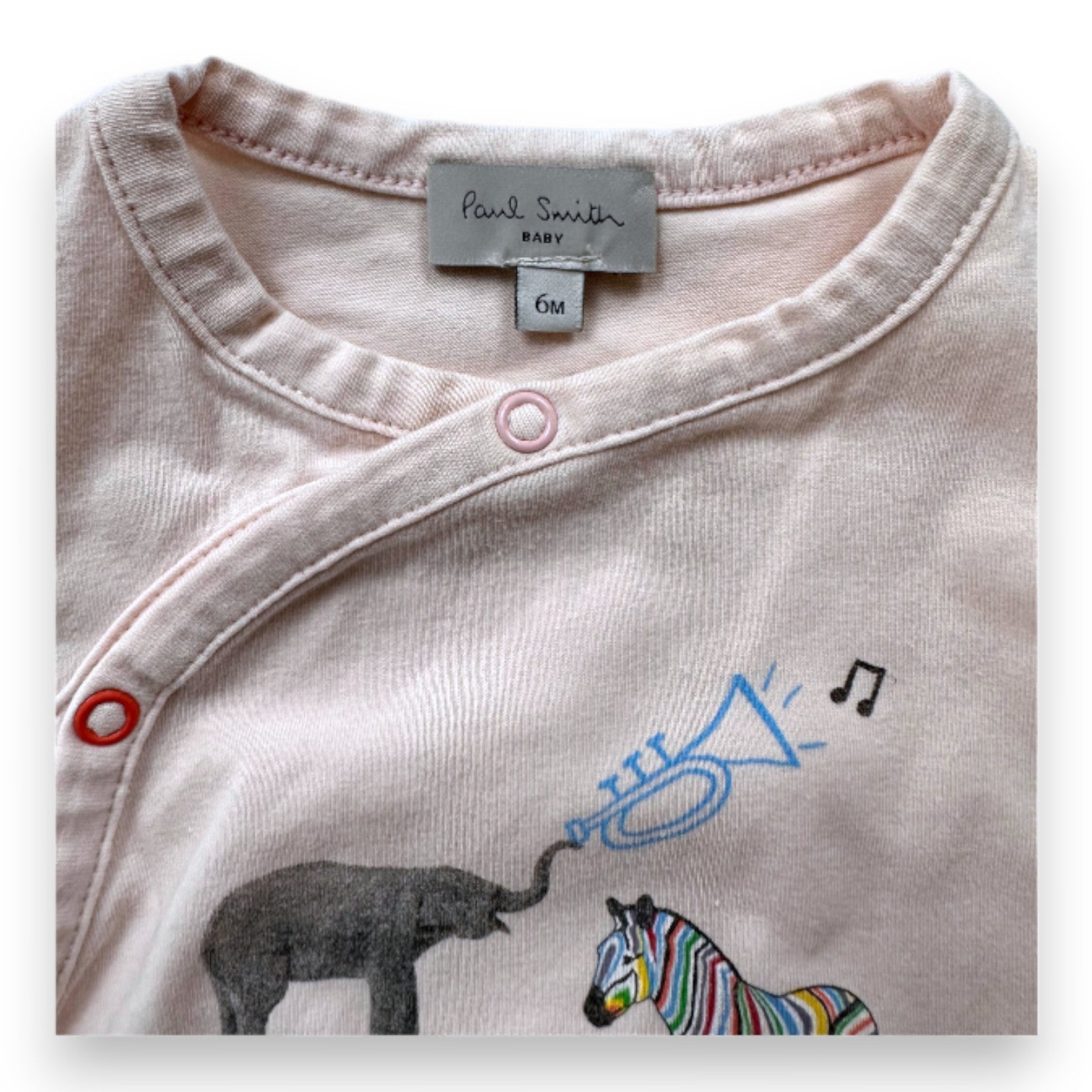 PAUL SMITH - Rosa Jumpsuit mit Prints - 6 Monate