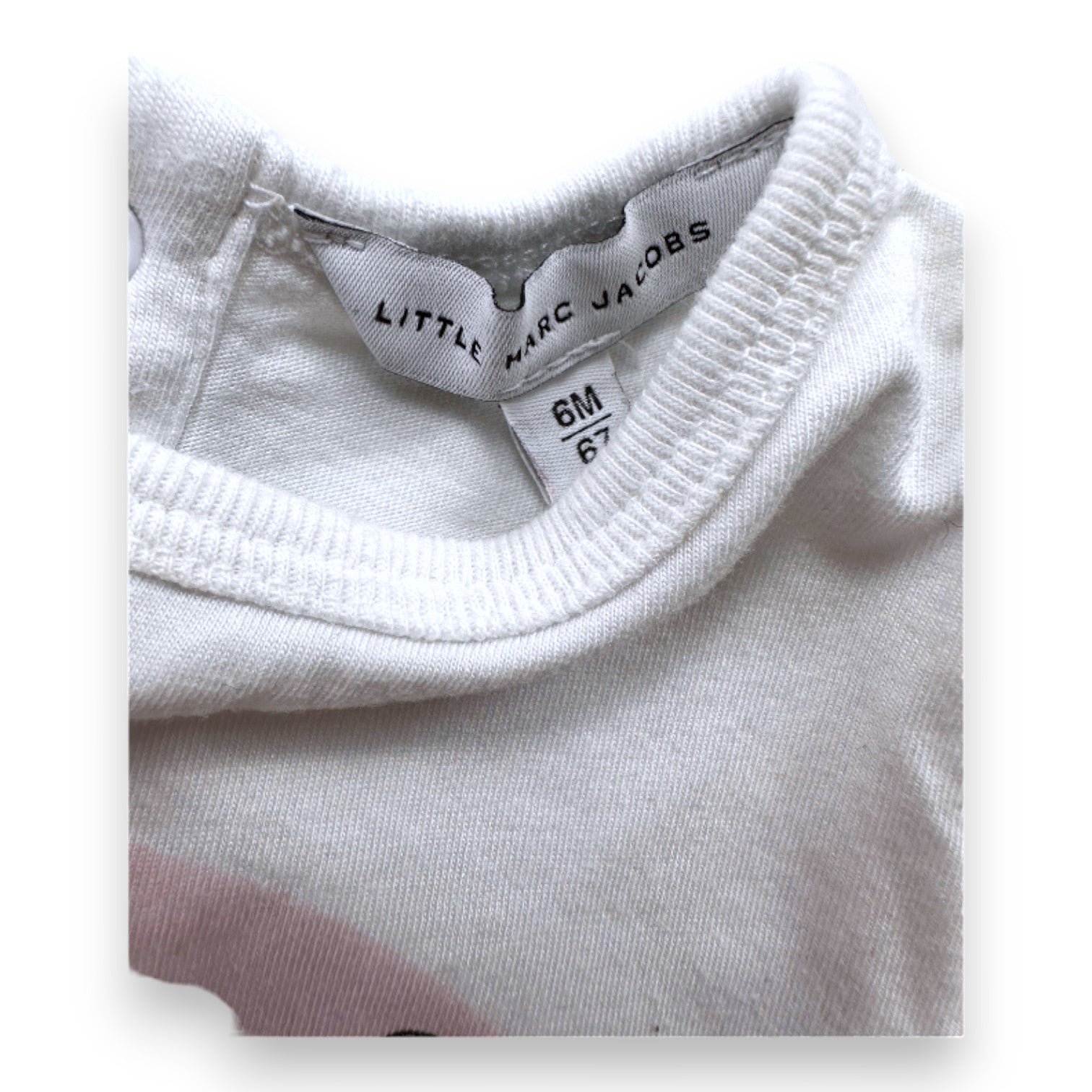 MARC JACOBS - White printed T-shirt - 6 months