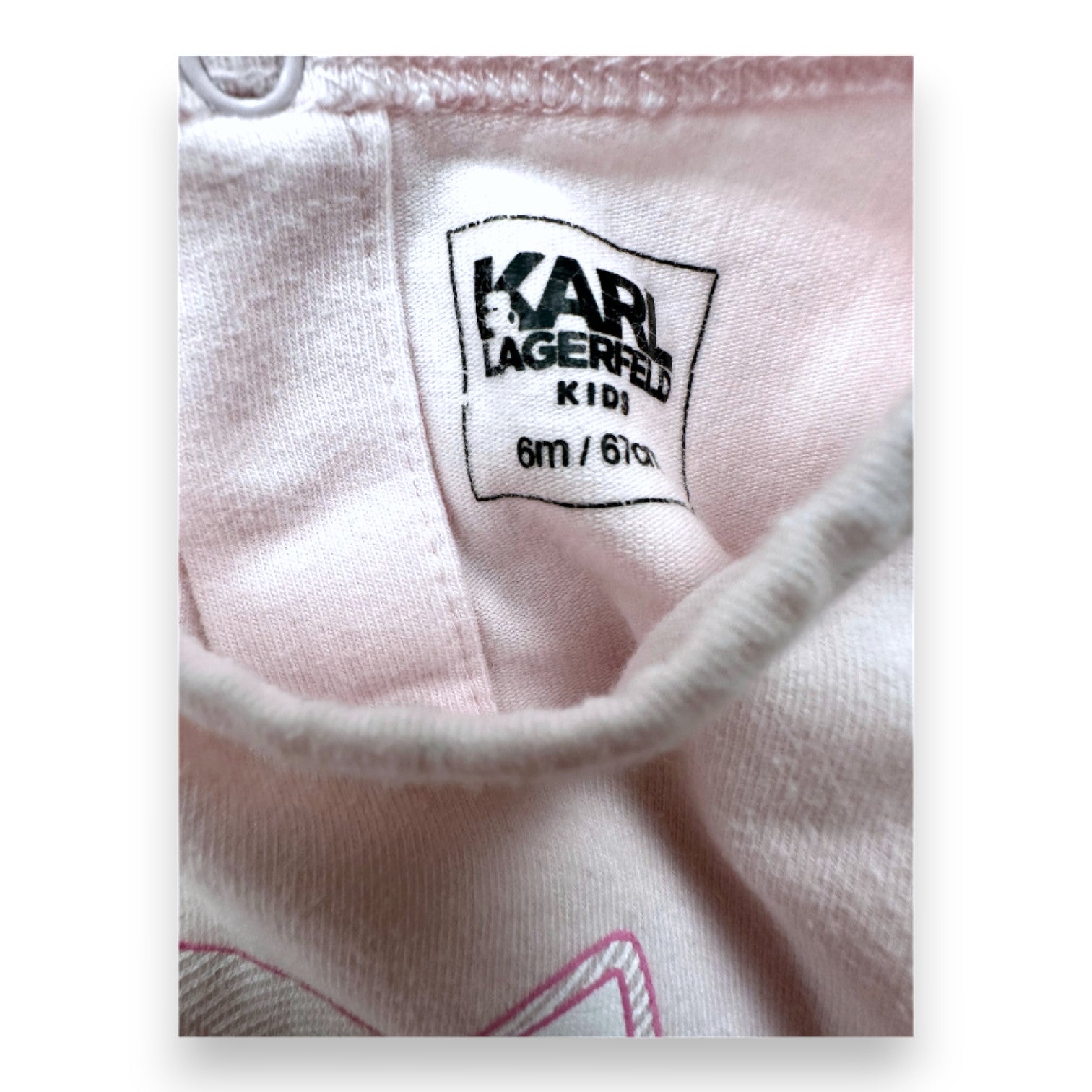 KARL LAGERFELD - Rosa Pyjama mit Aufdruck - 6 Monate