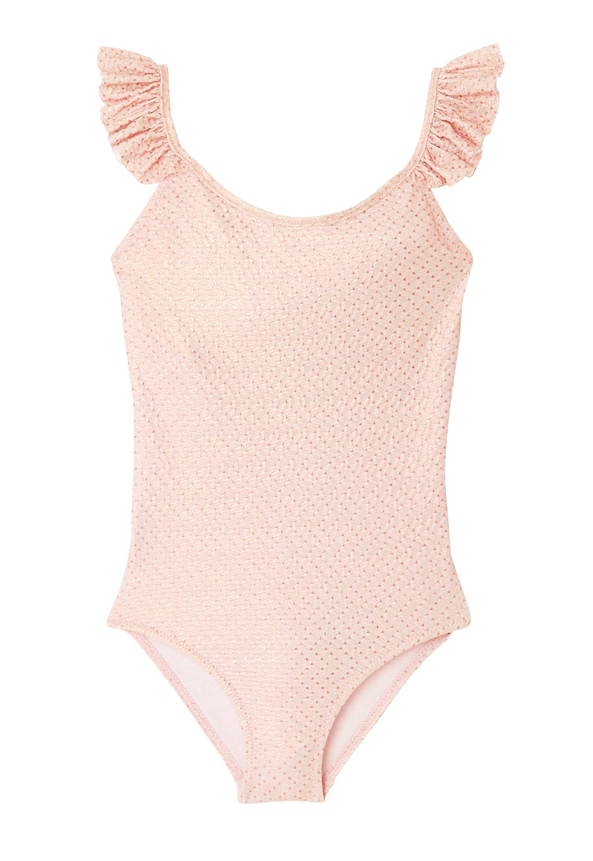 LISON PARIS - Maillot de bain une pièce rose irisé neuf - 14 ans