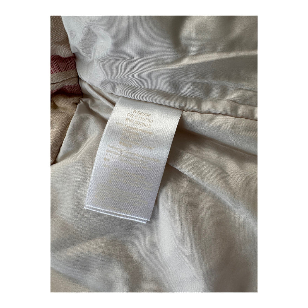 BURBERRY - Beige quilted down jacket - 6 months