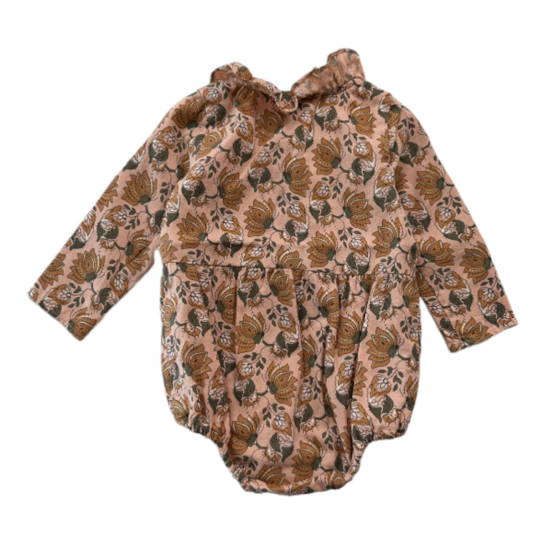 NATALYS - Pink floral romper - 6 months