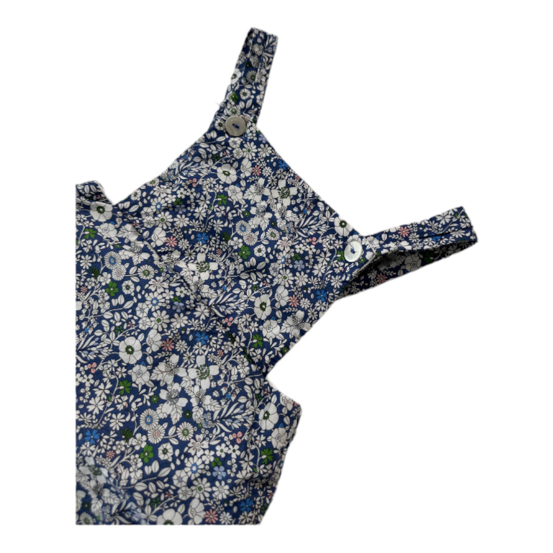 JACADI - Navy blue floral jumpsuit - 6 months